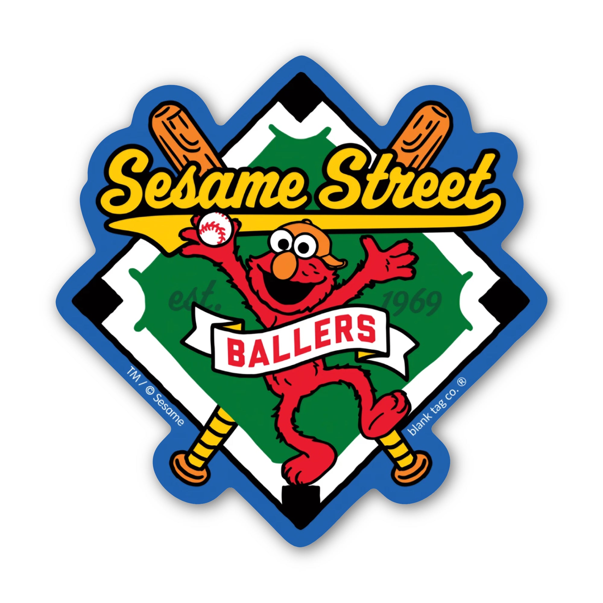 Sesame Street® Waterproof Sticker - Sesame Street Ballers
