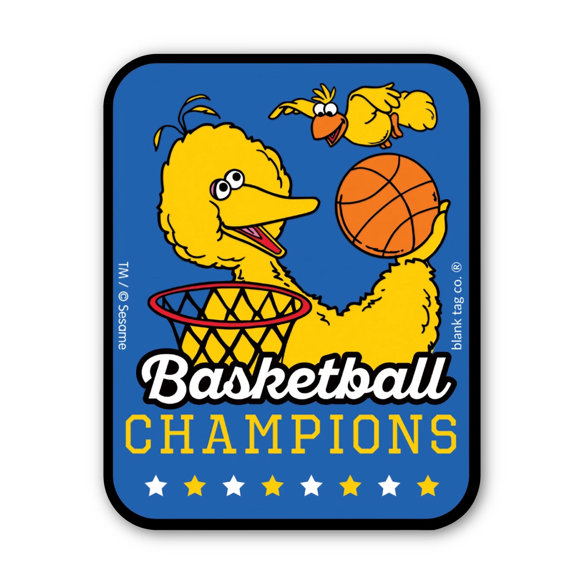 Sesame Street® Waterproof Sticker - Basketball Champions