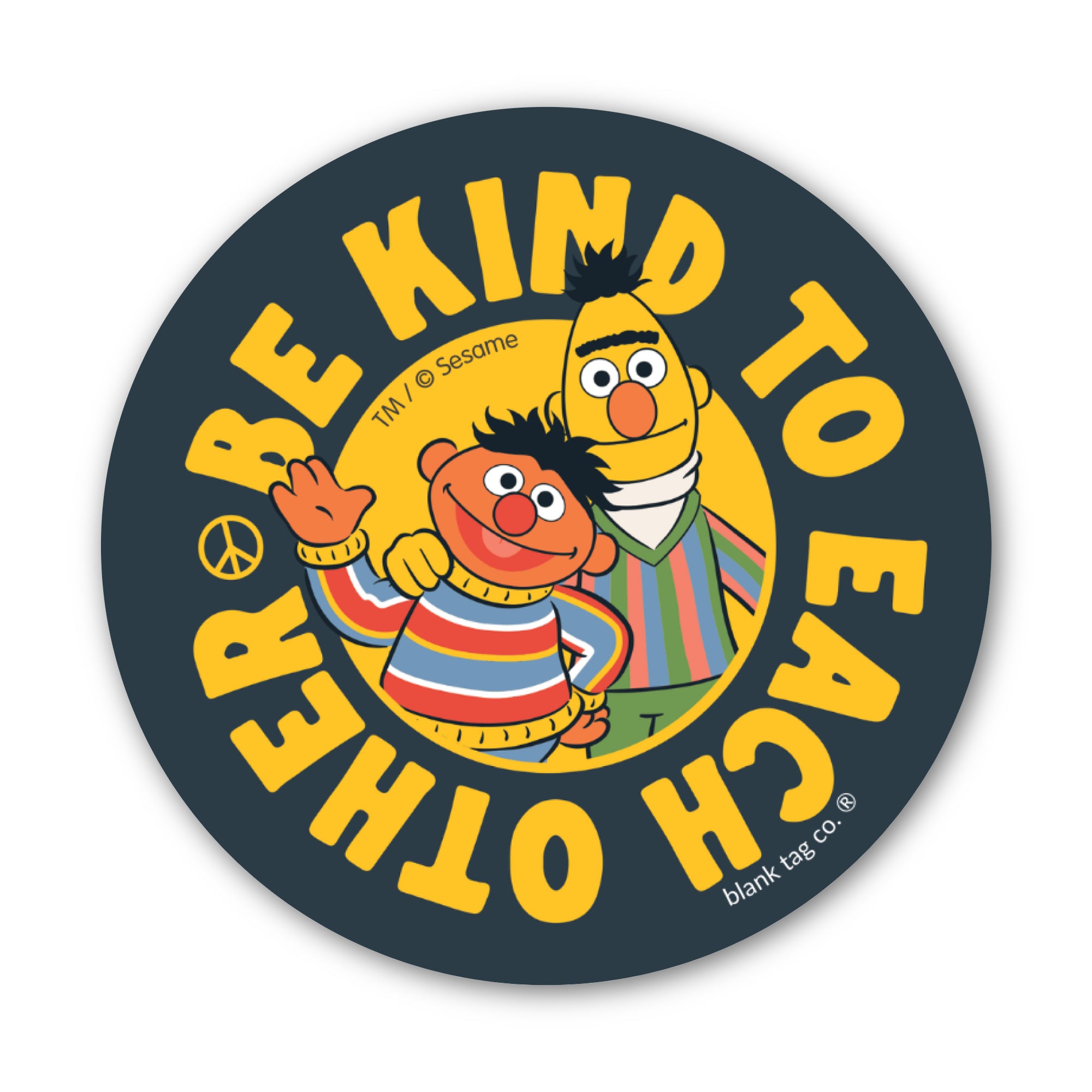 Sesame Street® Waterproof Sticker - Be Kind To Each Other