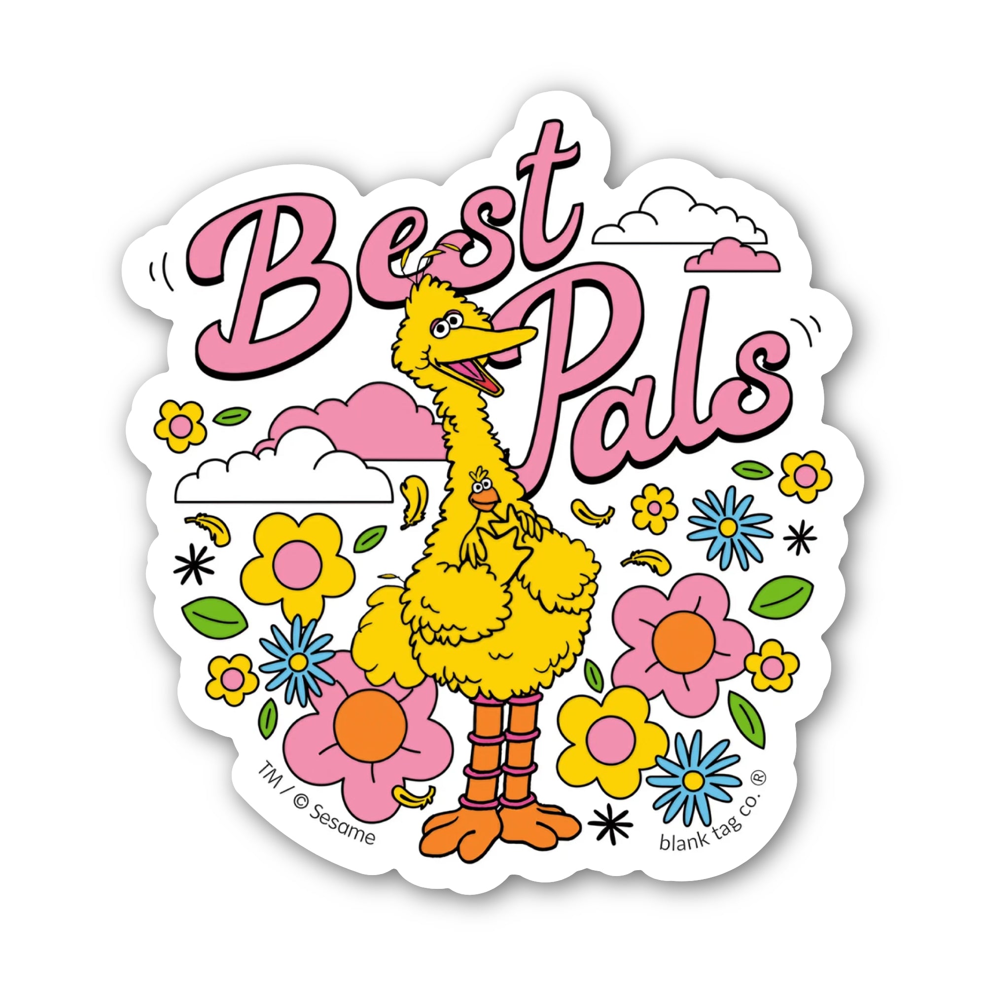 Sesame Street® Waterproof Sticker - Best Pals Big Bird