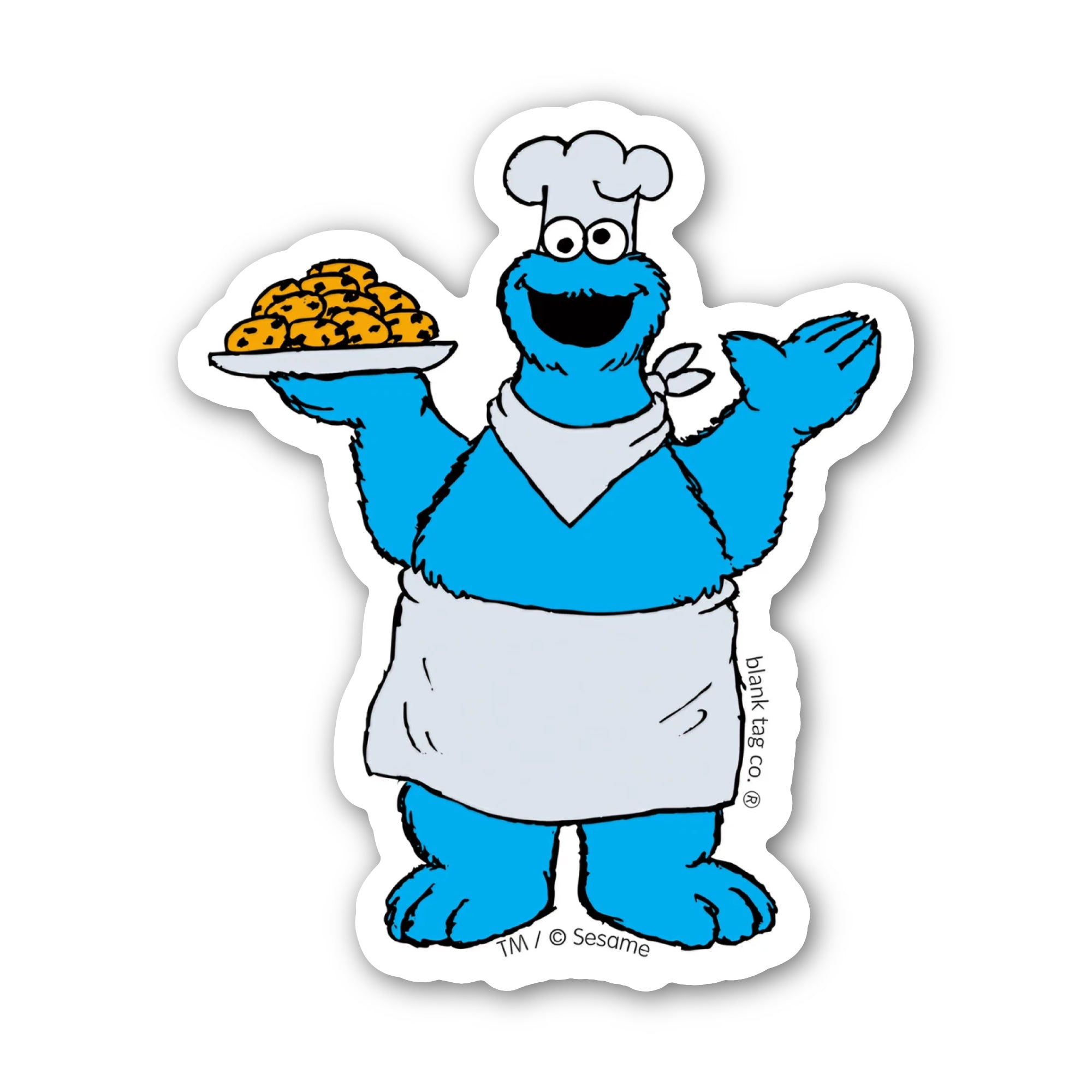 Sesame Street® Waterproof Sticker - Baker Cookie Monster