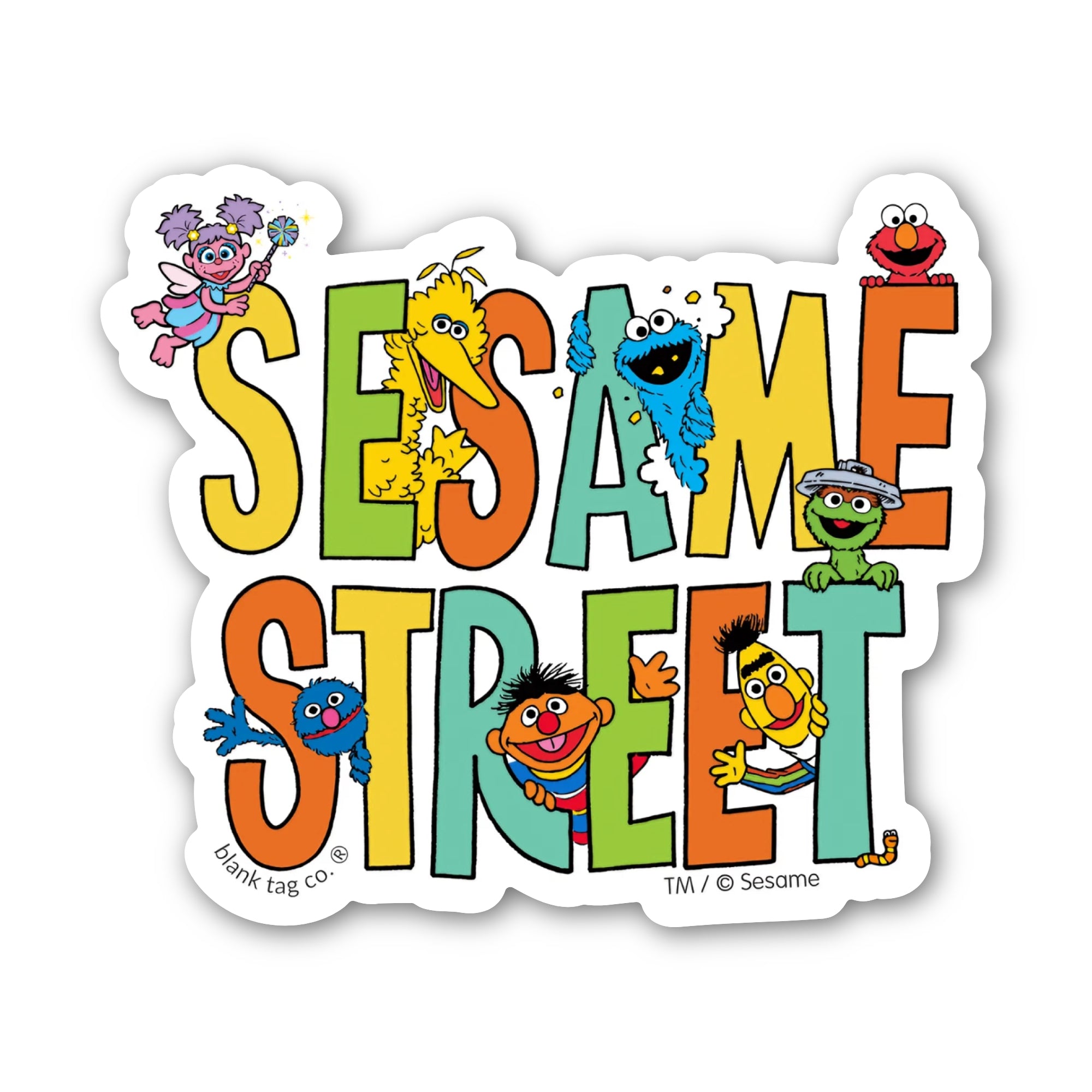 Sesame Street® Waterproof Sticker - Sesame Street Logo