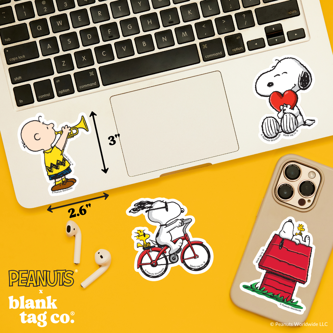 Peanuts® Waterproof Sticker - Charlie Brown Playing A Trumpet