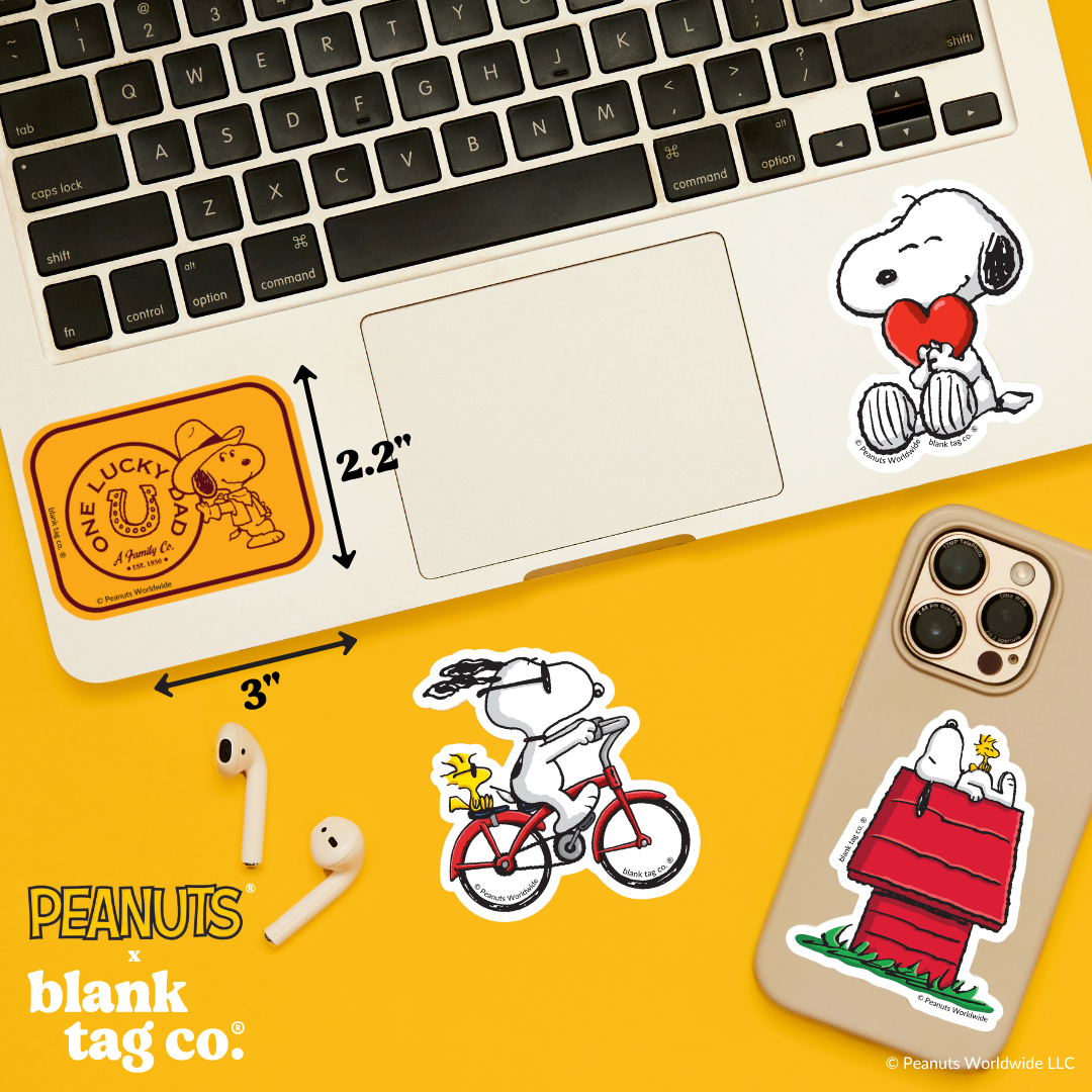 Peanuts® Waterproof Sticker - One Lucky Dad