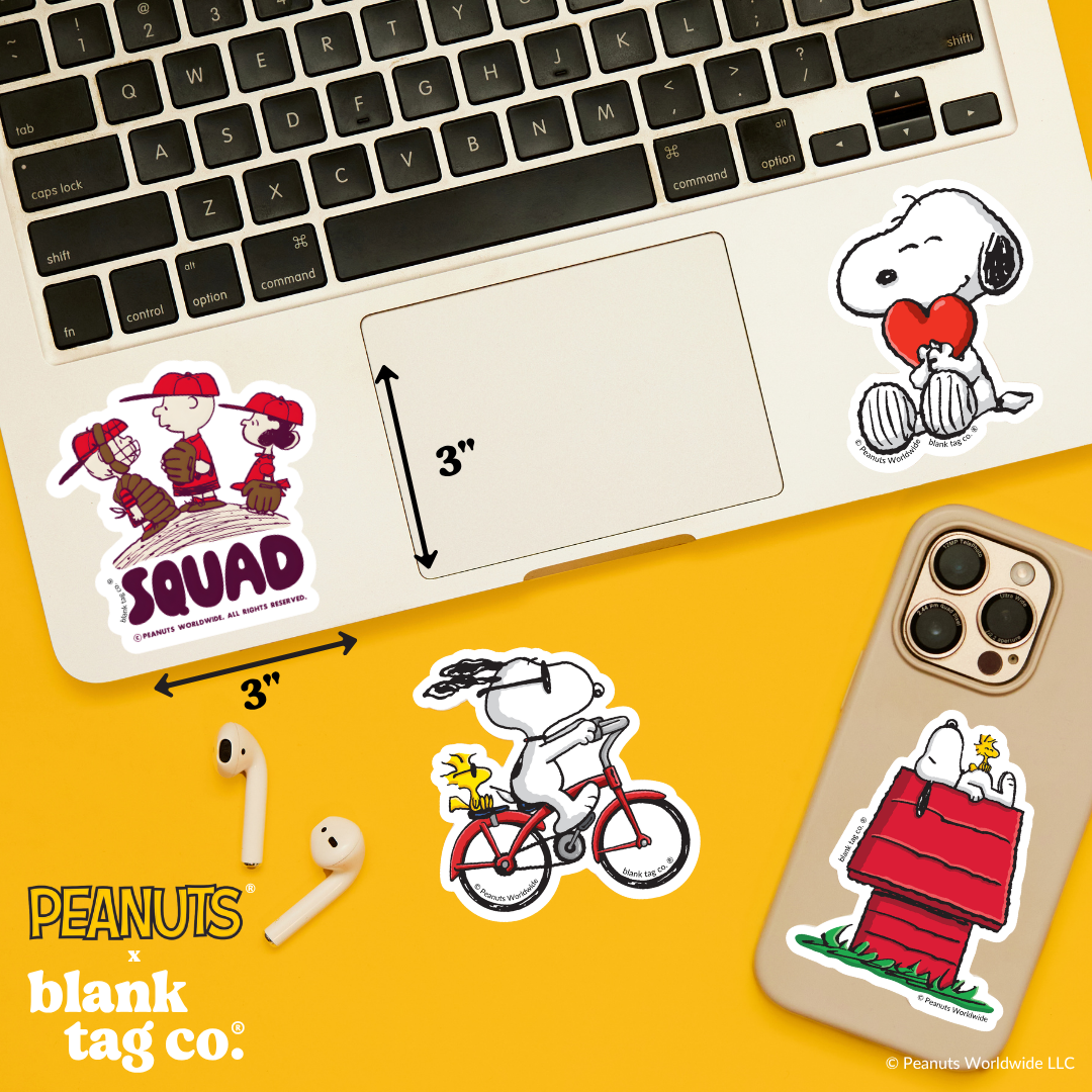 Peanuts® Waterproof Sticker - Baseball Squad