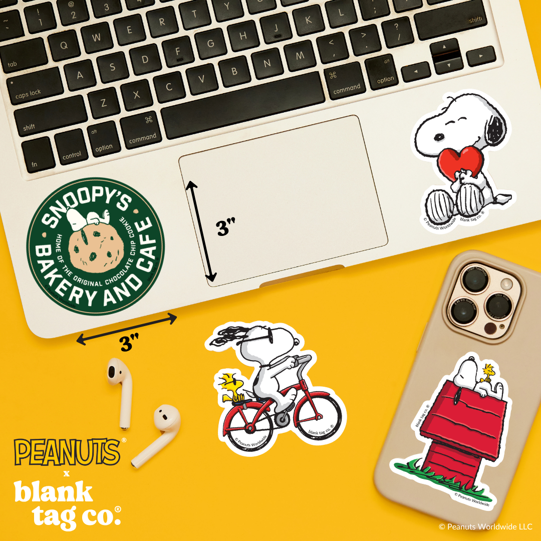 Peanuts® Waterproof Sticker - Snoopy's Bakery and Cafe