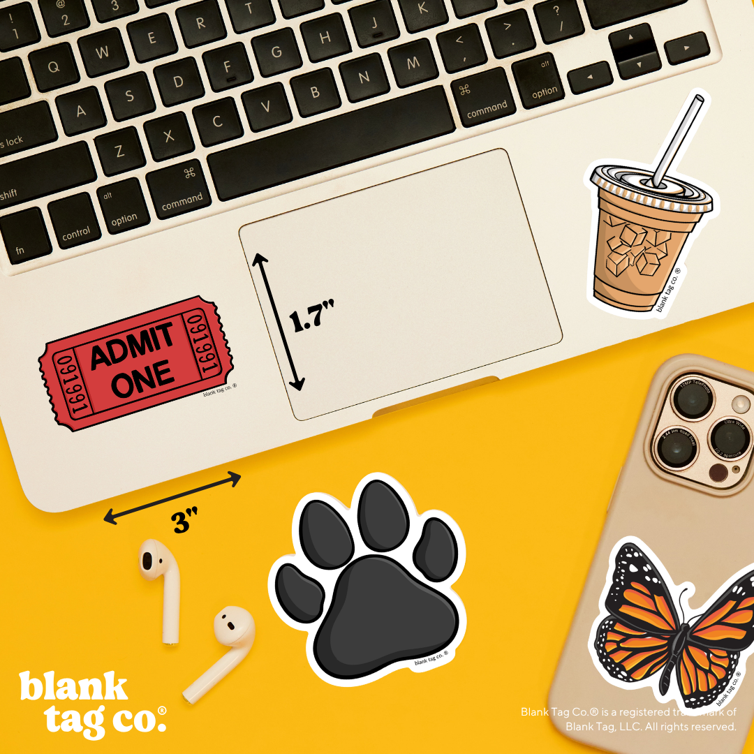 Blank Tag Co.® Waterproof Sticker - Admit One Ticket