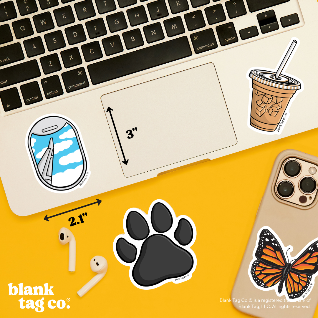 Blank Tag Co.® Waterproof Sticker - Airplane Window