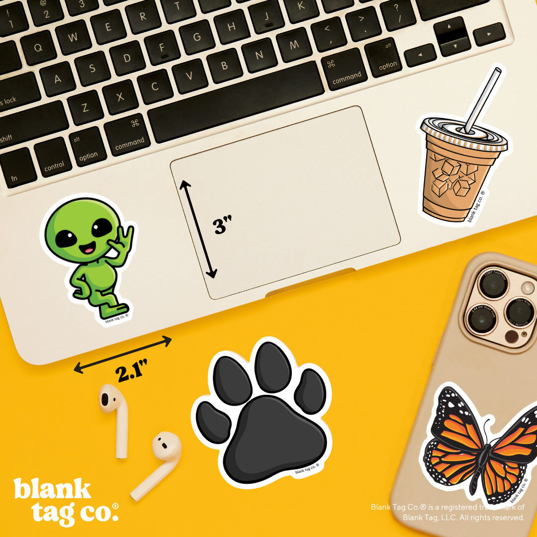 Blank Tag Co.® Waterproof Sticker - Alien