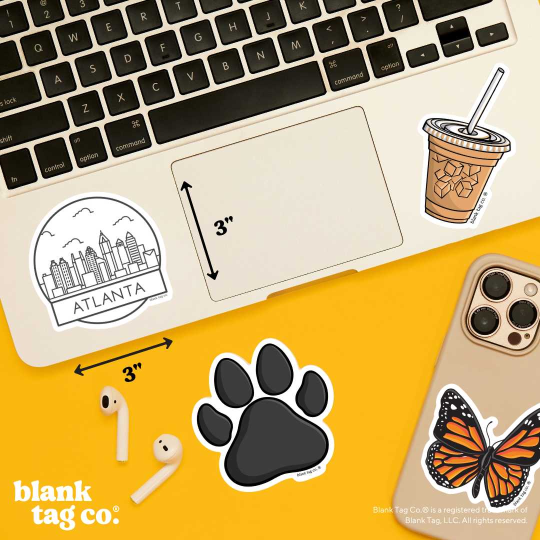 Blank Tag Co.® Waterproof Sticker - Atlanta Cityscape
