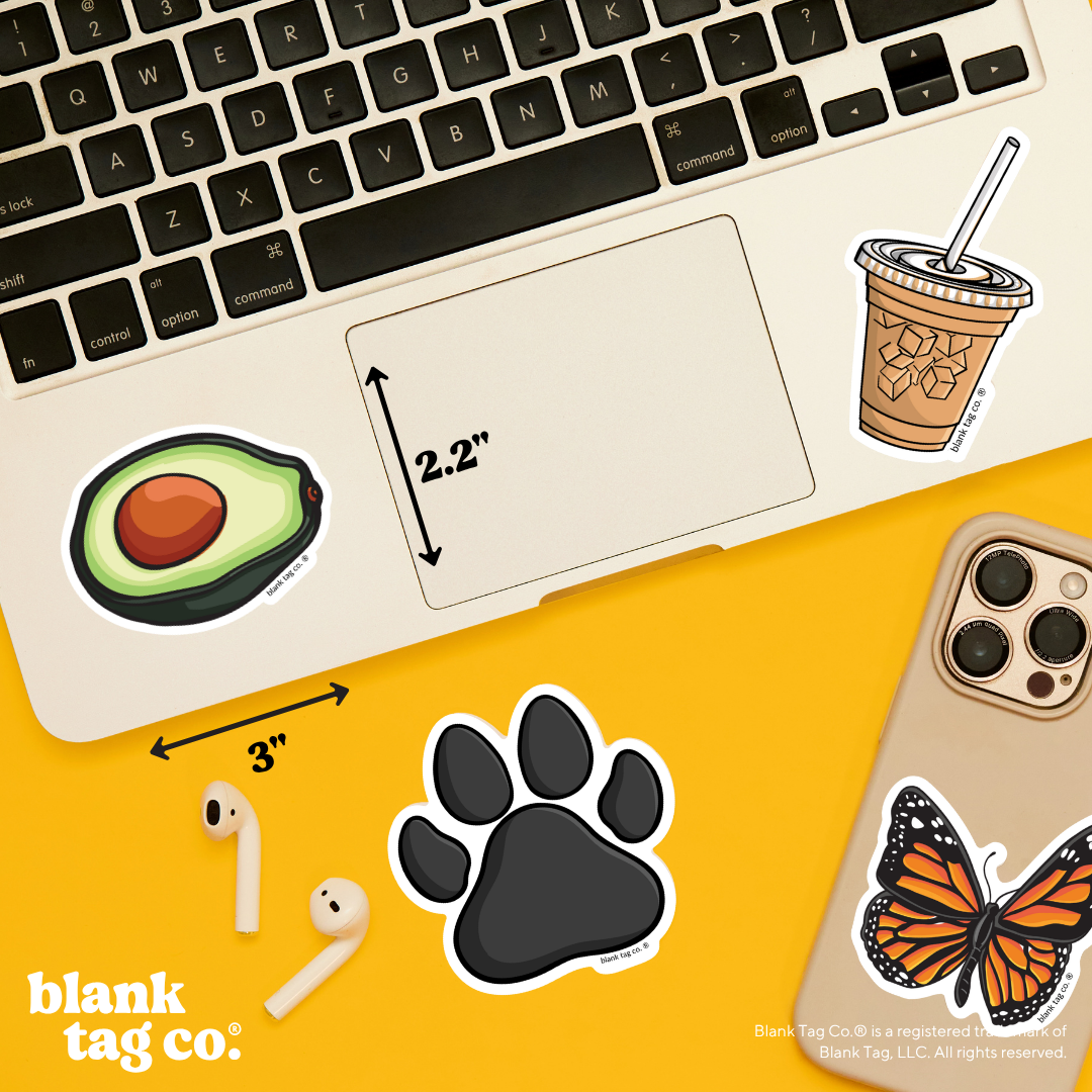 Blank Tag Co.® Waterproof Sticker - Avocado