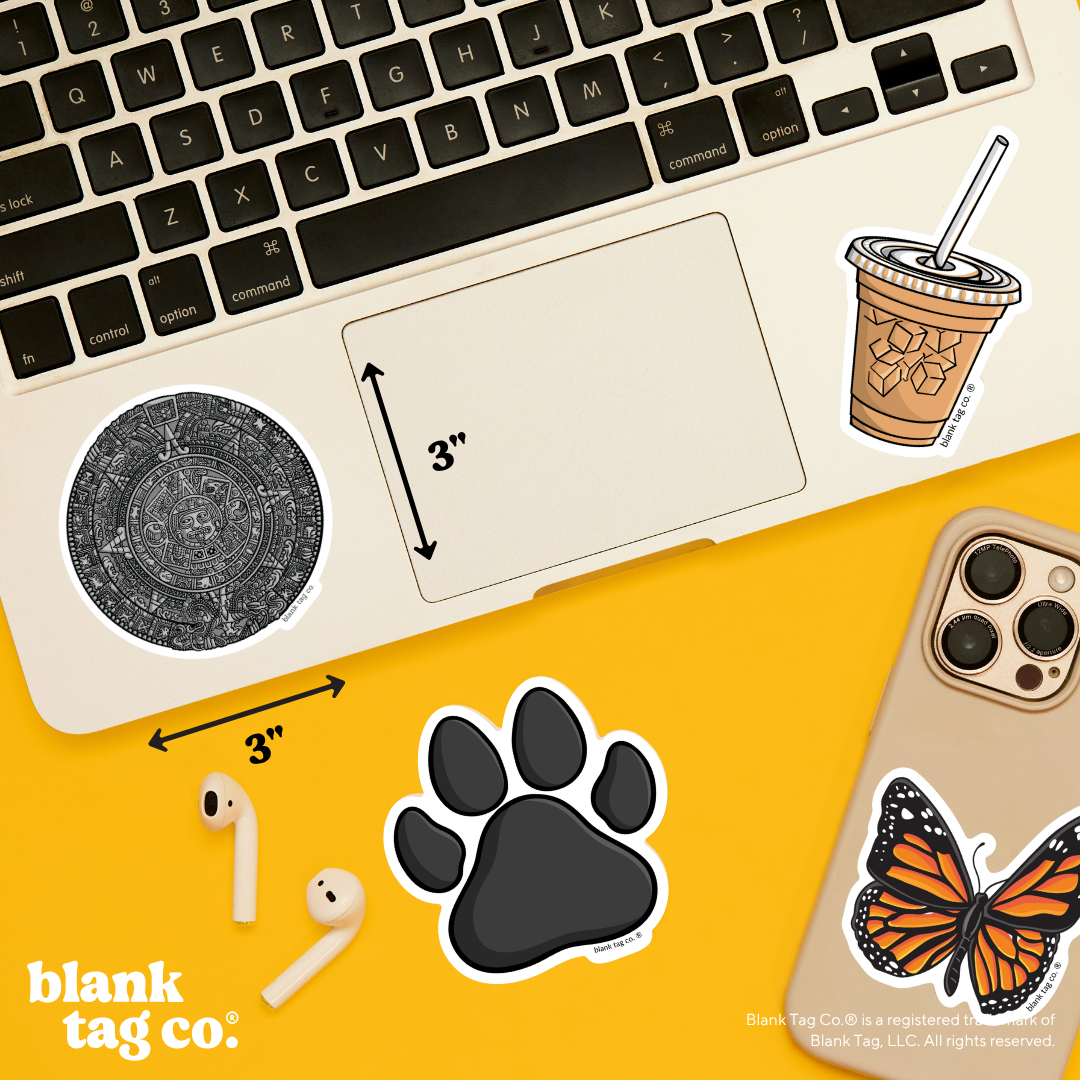 Blank Tag Co.® Waterproof Sticker - Aztec Calendar