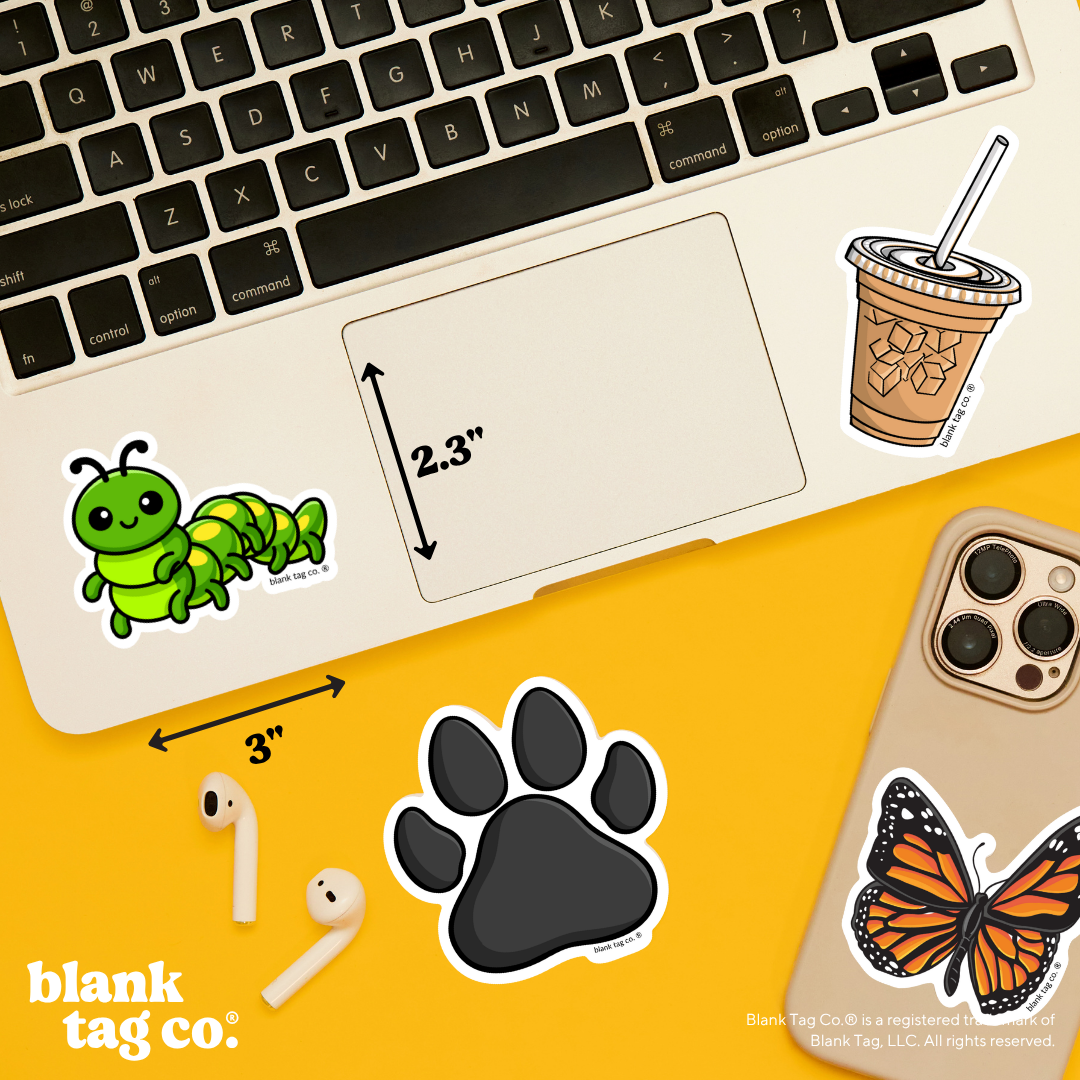 Blank Tag Co.® Waterproof Sticker - Caterpilar