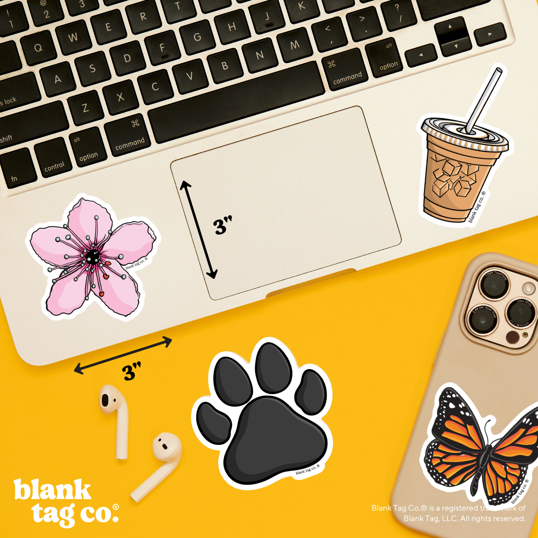 Blank Tag Co.® Waterproof Sticker - Cherry Blossom