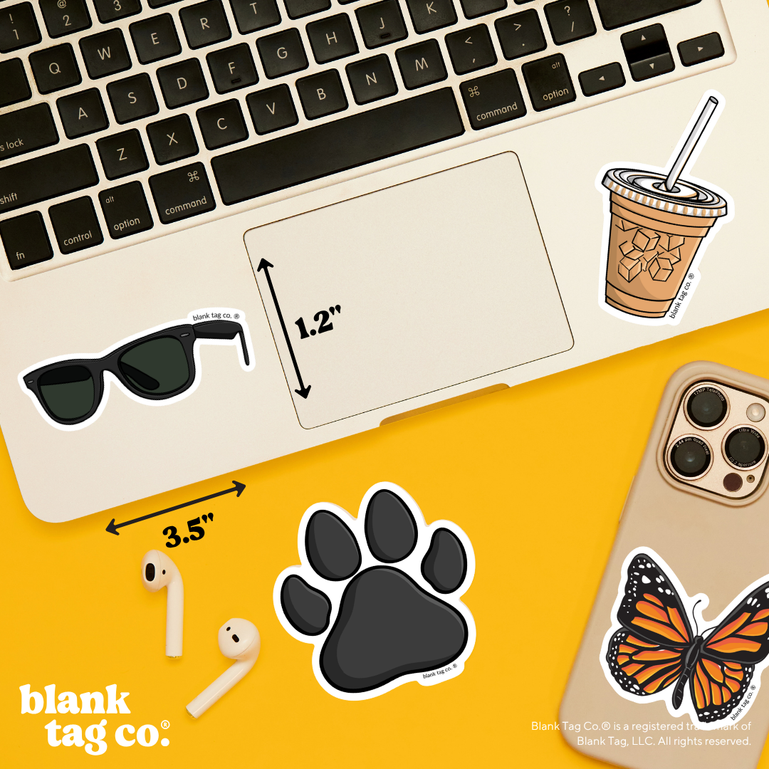 Blank Tag Co.® Waterproof Sticker - Classic Sunglasses