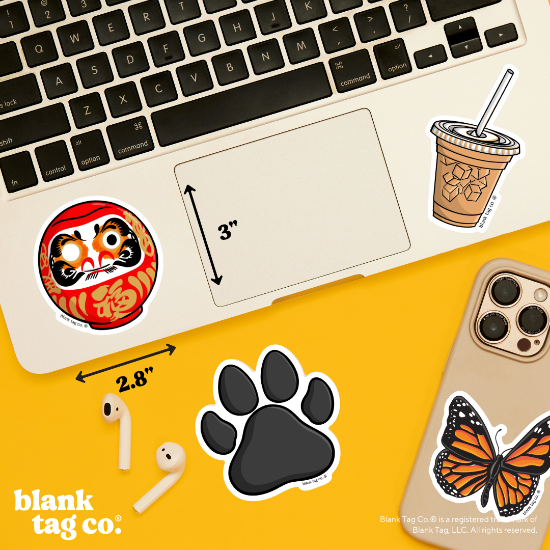 Blank Tag Co.® Waterproof Sticker - Daruma