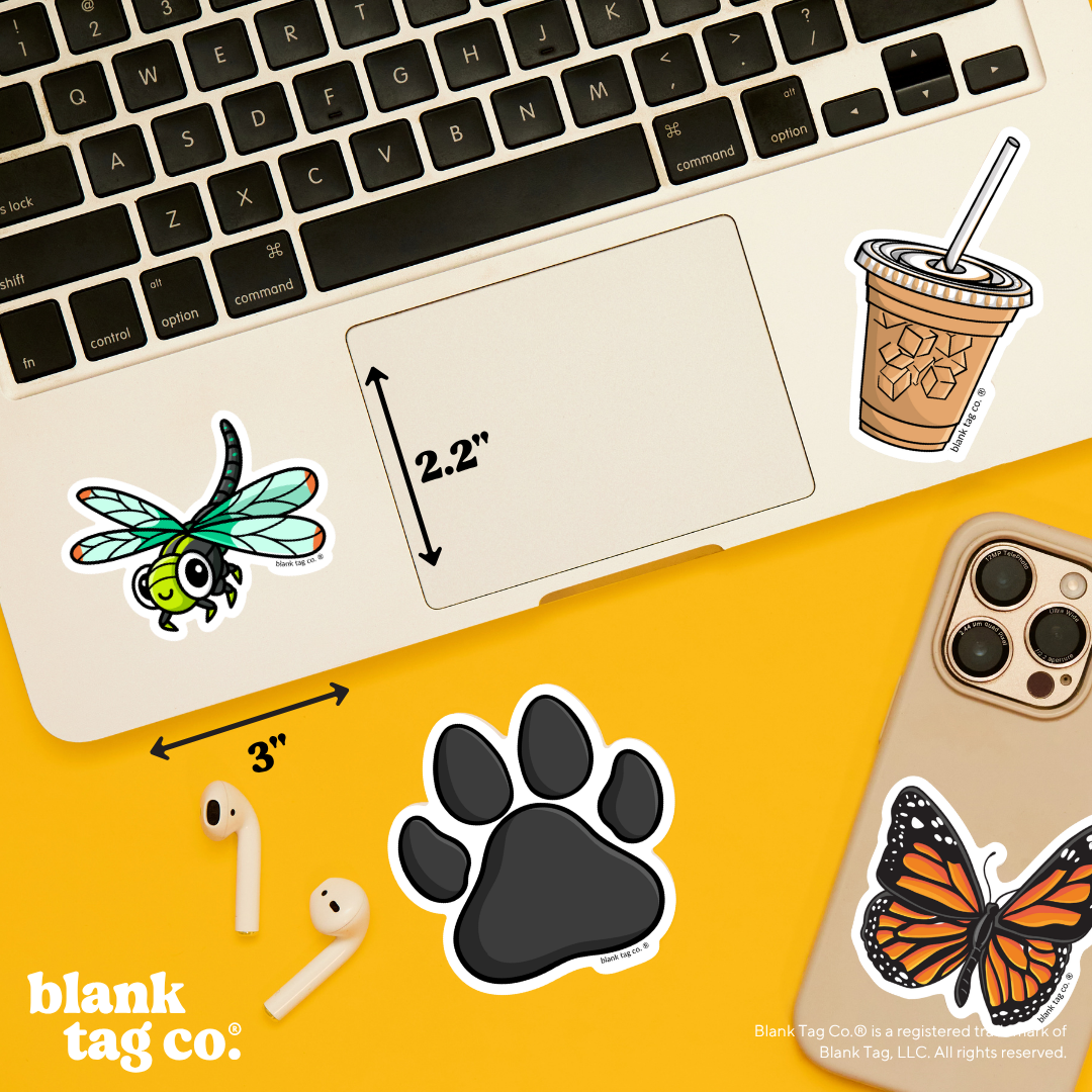 Blank Tag Co.® Waterproof Sticker - Dragonfly