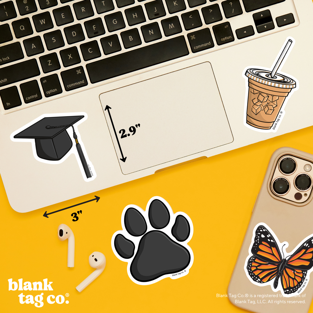 Blank Tag Co.® Waterproof Sticker - Graduation Cap