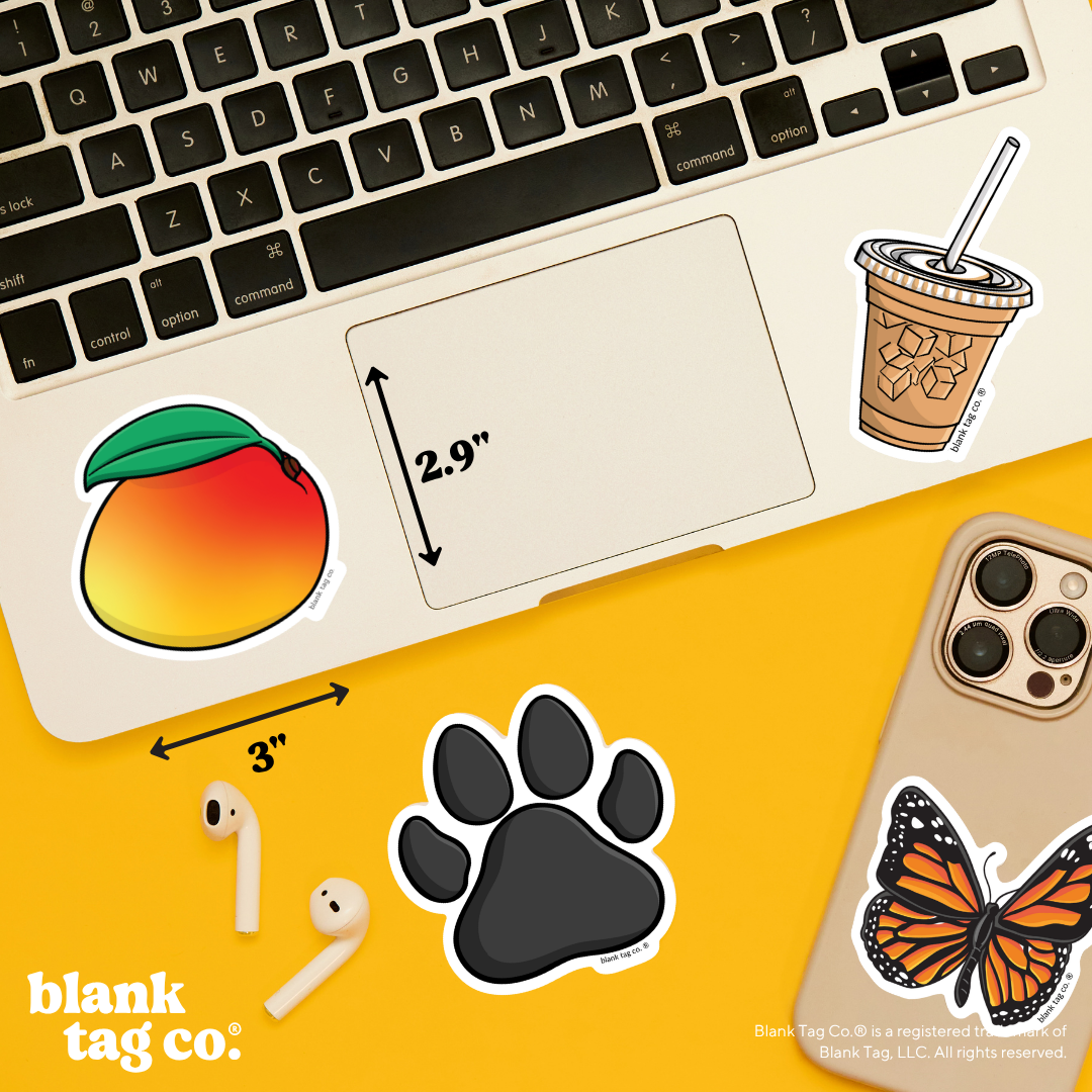 Blank Tag Co.® Waterproof Sticker - Mango