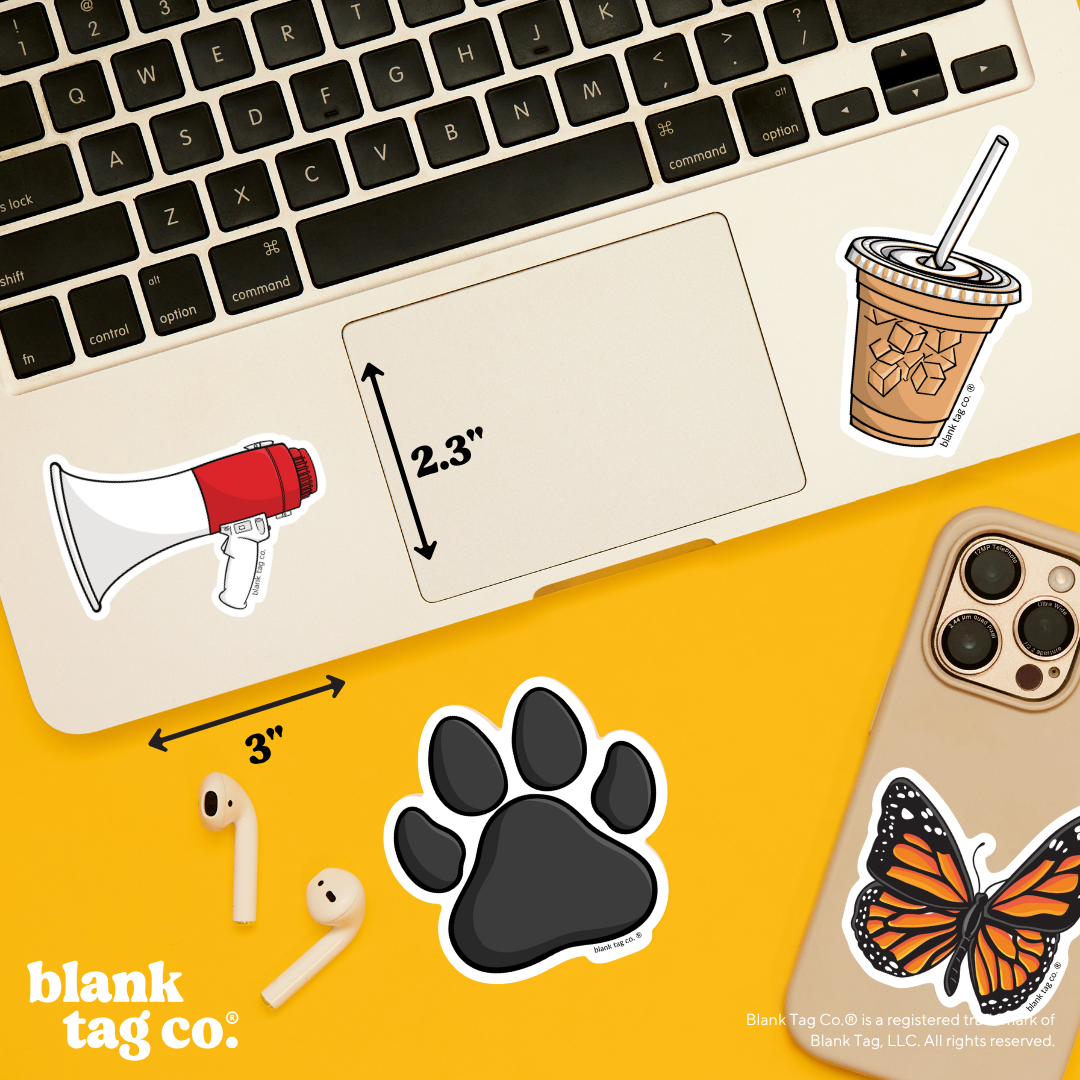 Blank Tag Co.® Waterproof Sticker - Megaphone