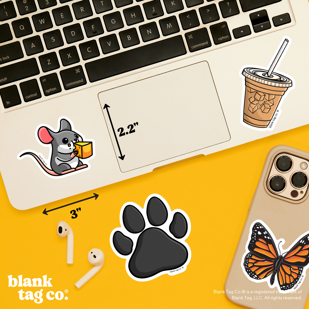 Blank Tag Co.® Waterproof Sticker - Mouse