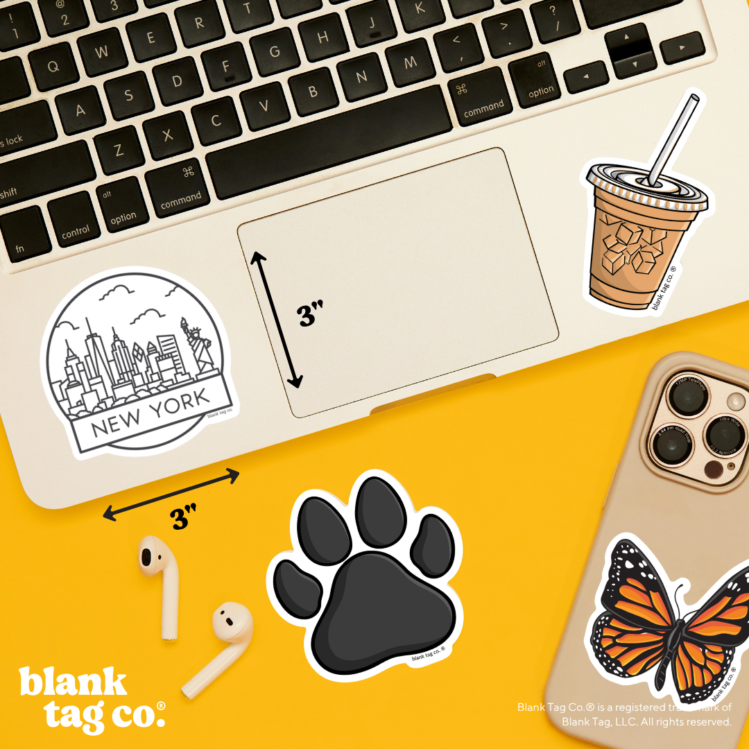 Blank Tag Co.® Waterproof Sticker - New York Cityscape