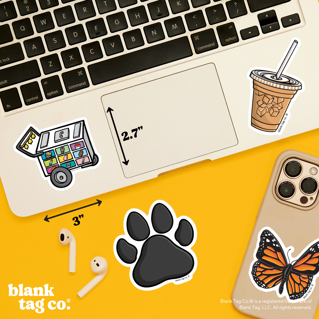 Blank Tag Co.® Waterproof Sticker - Paleta Cart