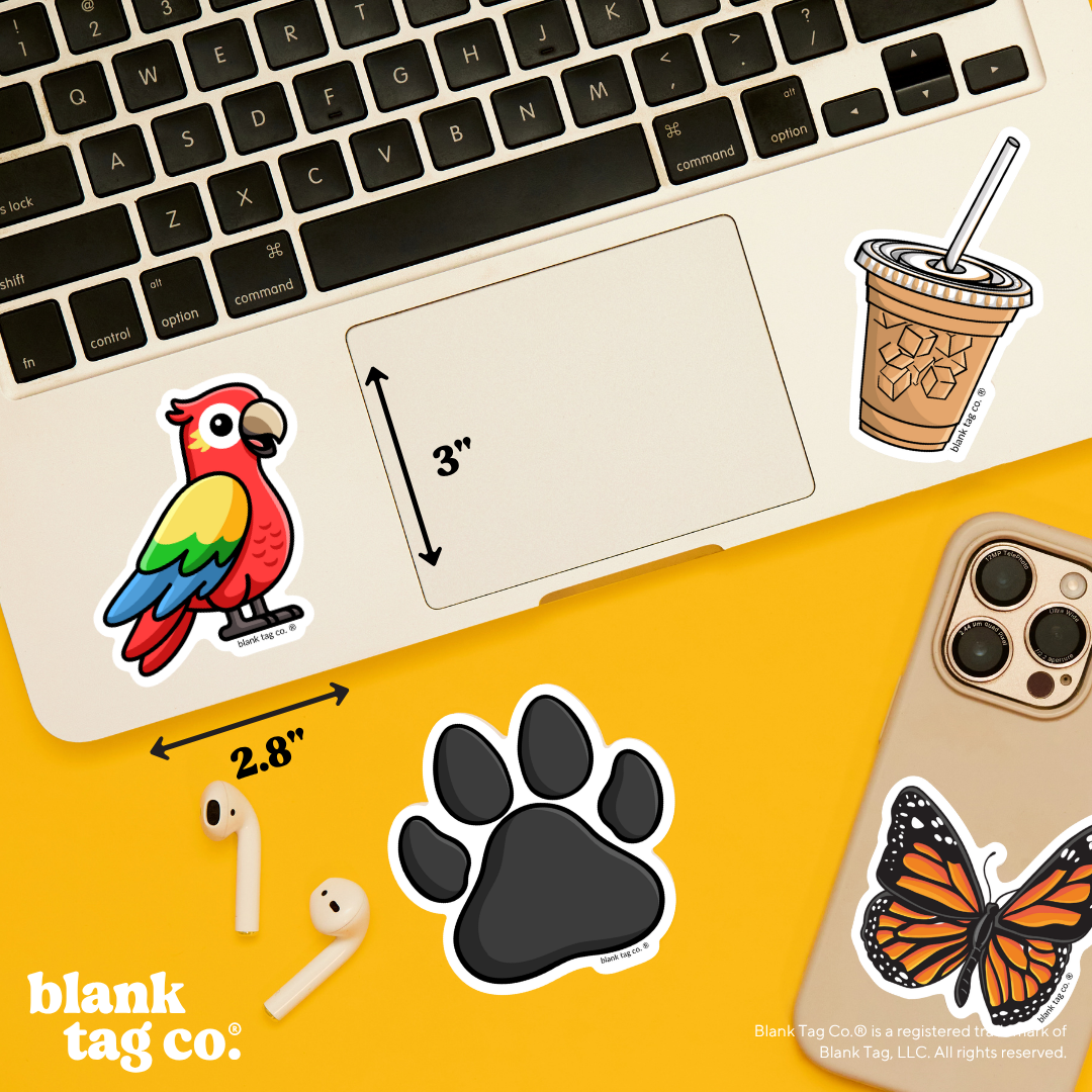 Blank Tag Co.® Waterproof Sticker - Parrot
