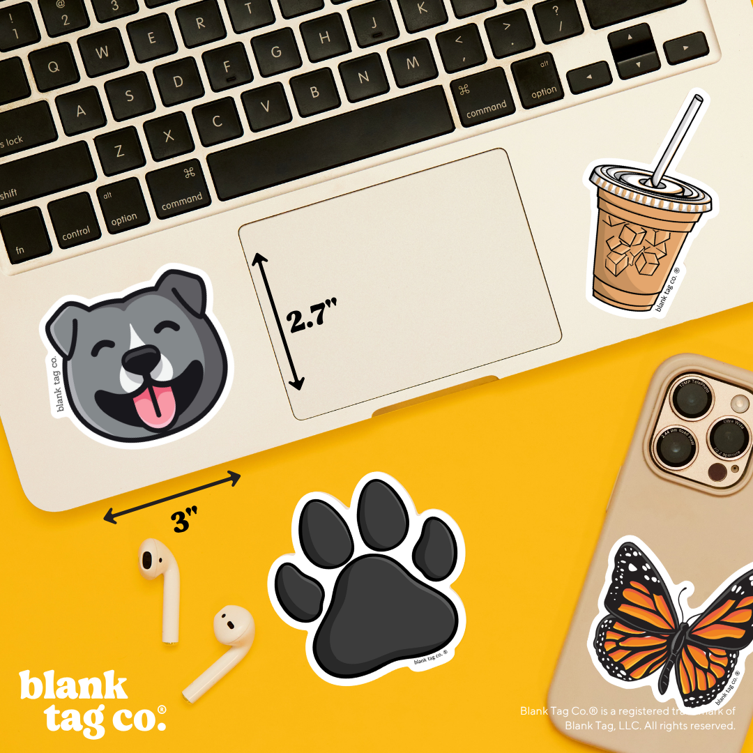Blank Tag Co.® Waterproof Sticker - Pitbull Face