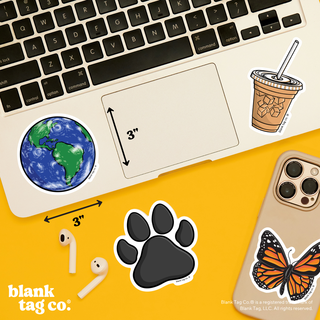 Blank Tag Co.® Waterproof Sticker - Planet Earth