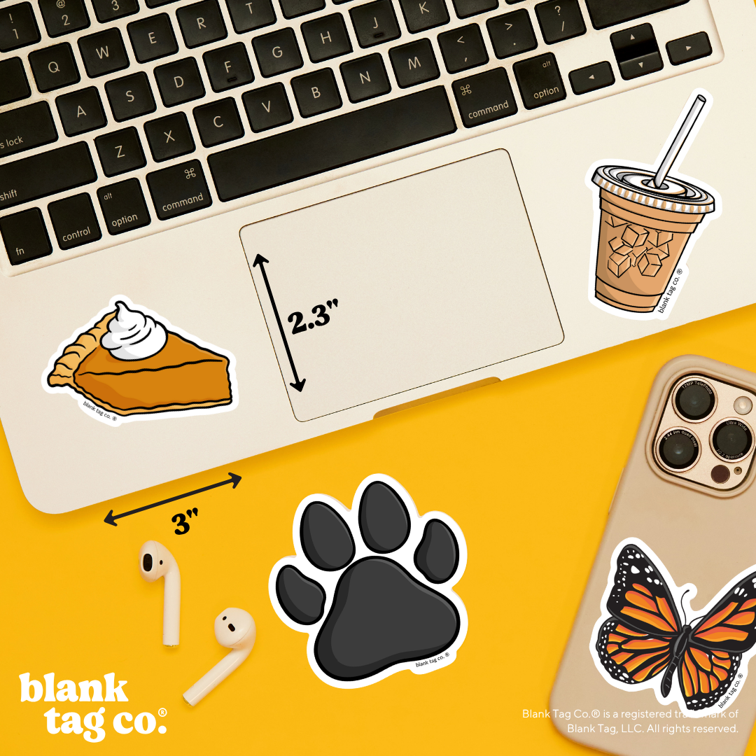 Blank Tag Co.® Waterproof Sticker - Pumpkin Pie