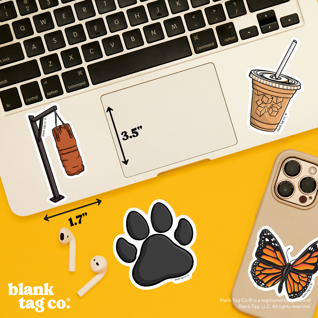 Blank Tag Co.® Waterproof Sticker - Punching Bag