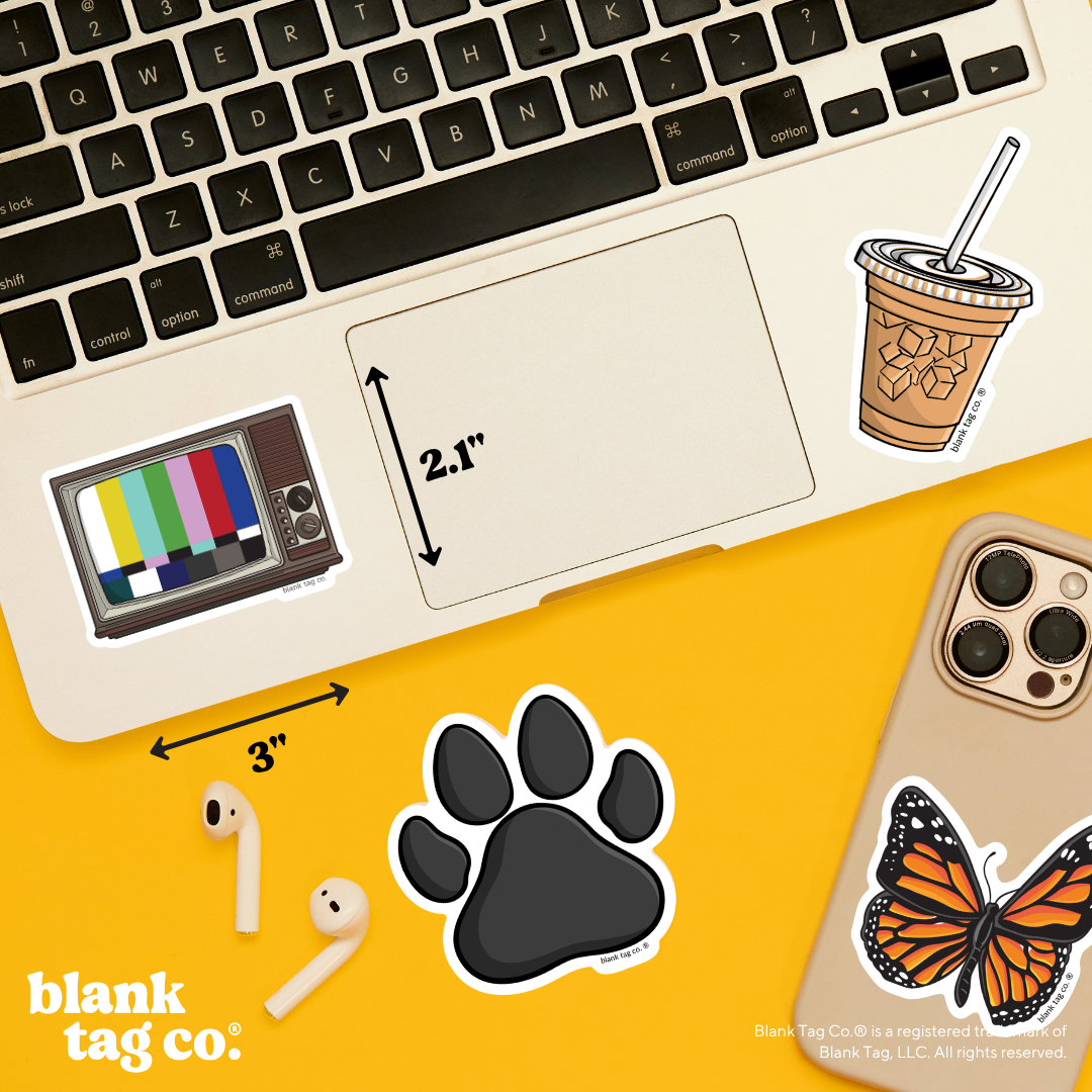 Blank Tag Co.® Waterproof Sticker - Retro TV