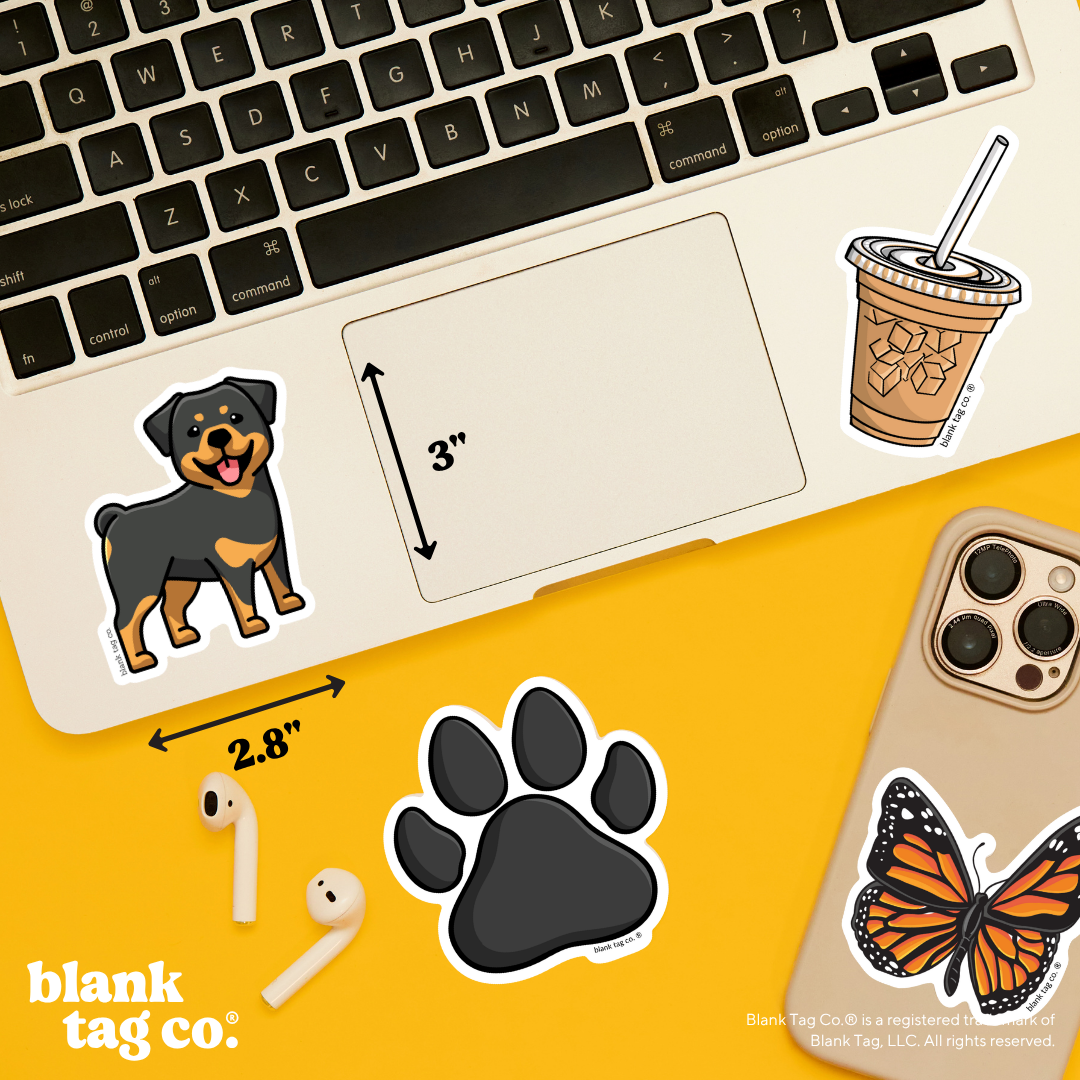 Blank Tag Co.® Waterproof Sticker - Rottweiler