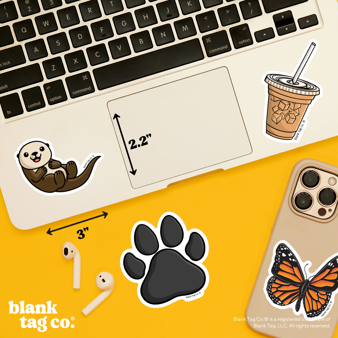 Blank Tag Co.® Waterproof Sticker - Sea Otter