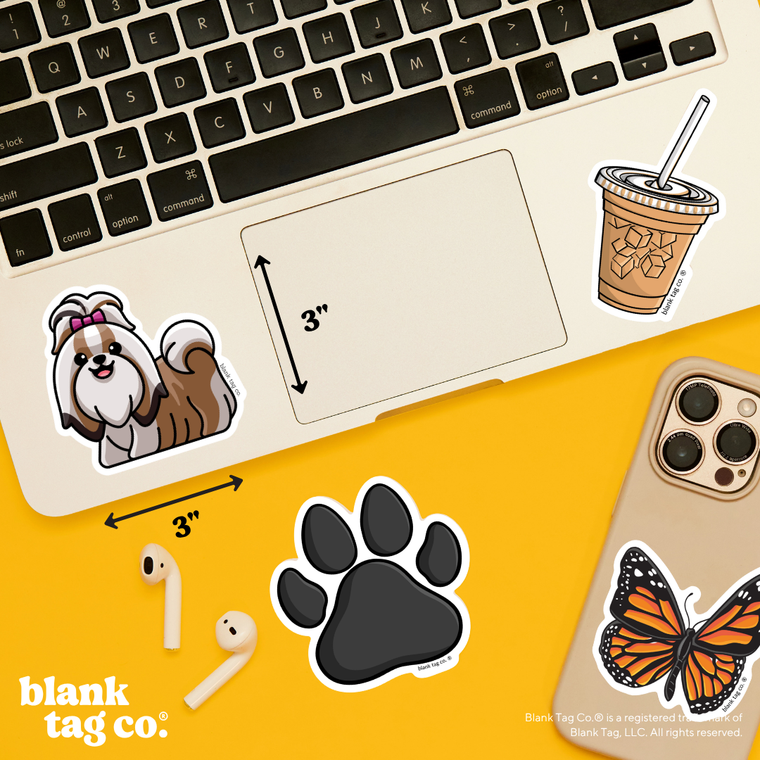 Blank Tag Co.® Waterproof Sticker - Shih Tzu