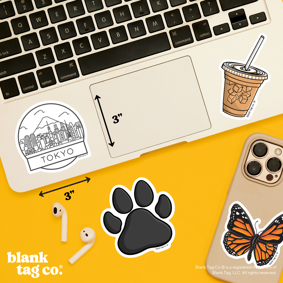 Blank Tag Co.® Waterproof Sticker - Tokyo Cityscape