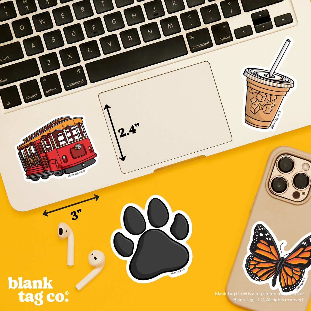 Blank Tag Co.® Waterproof Sticker - Trolley