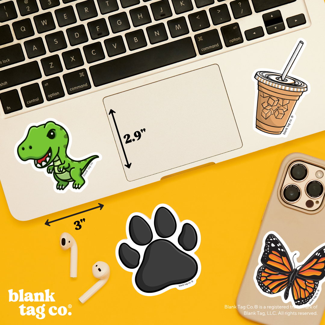 Blank Tag Co.® Waterproof Sticker - Tyrannosaurus Rex
