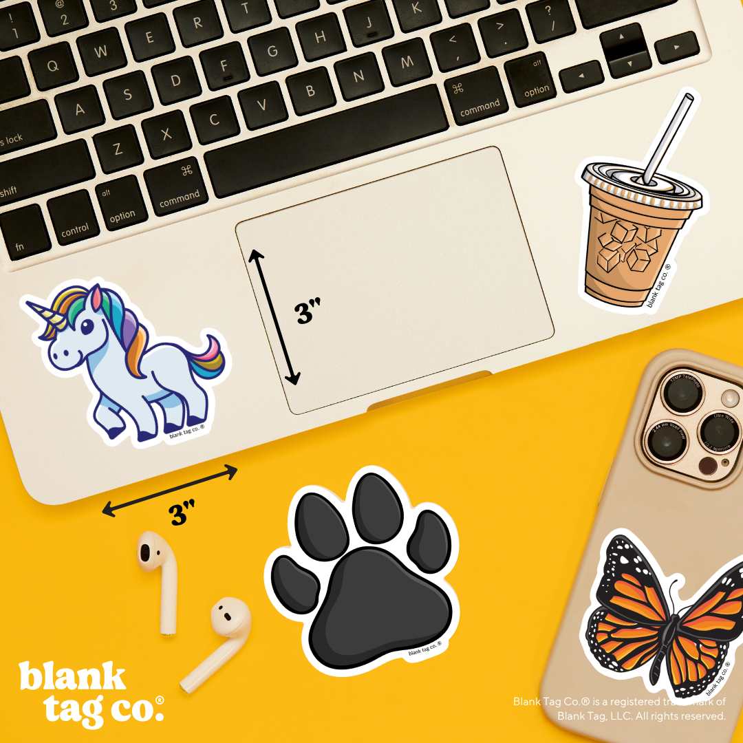 Blank Tag Co.® Waterproof Sticker - Unicorn