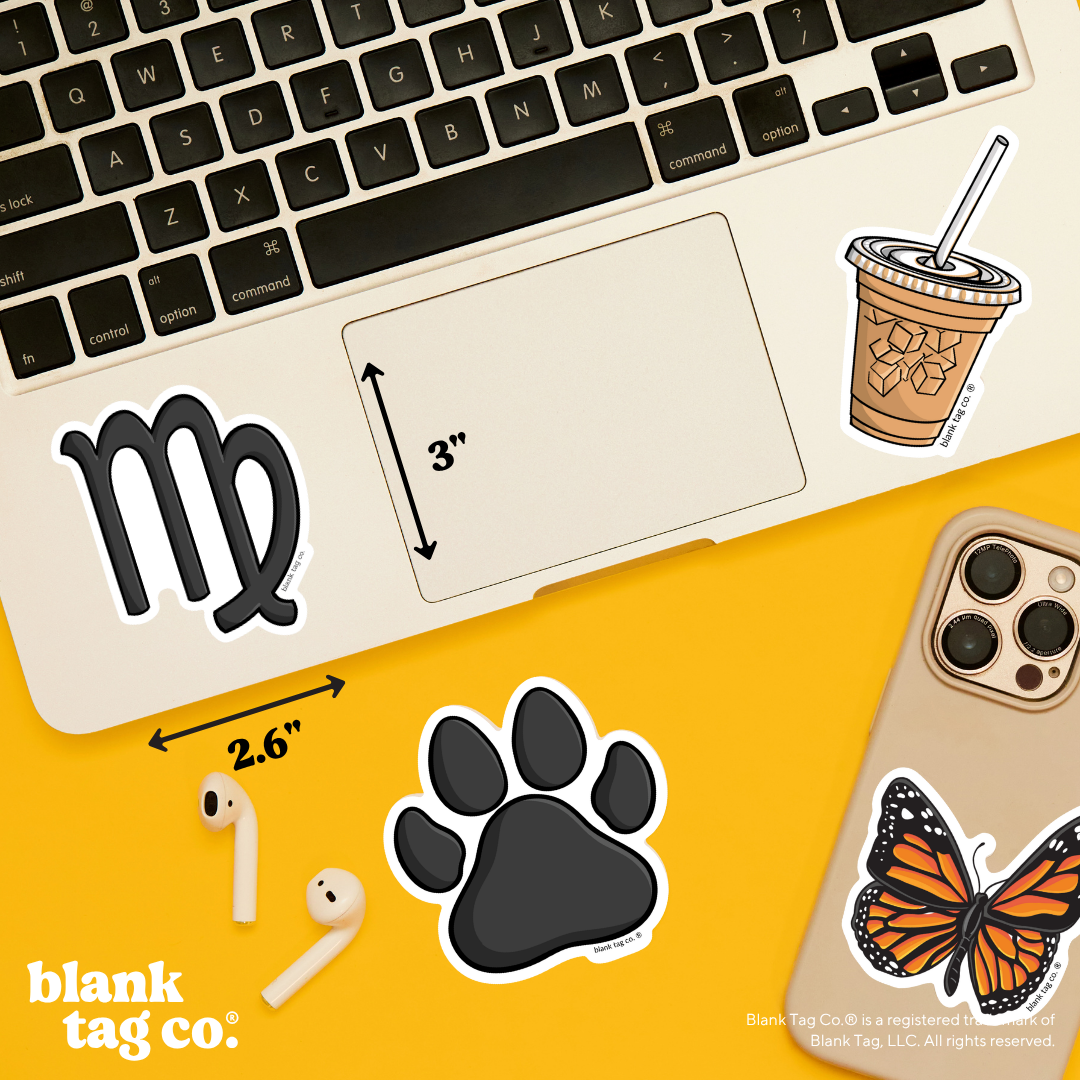 Blank Tag Co.® Waterproof Sticker - Virgo Sign