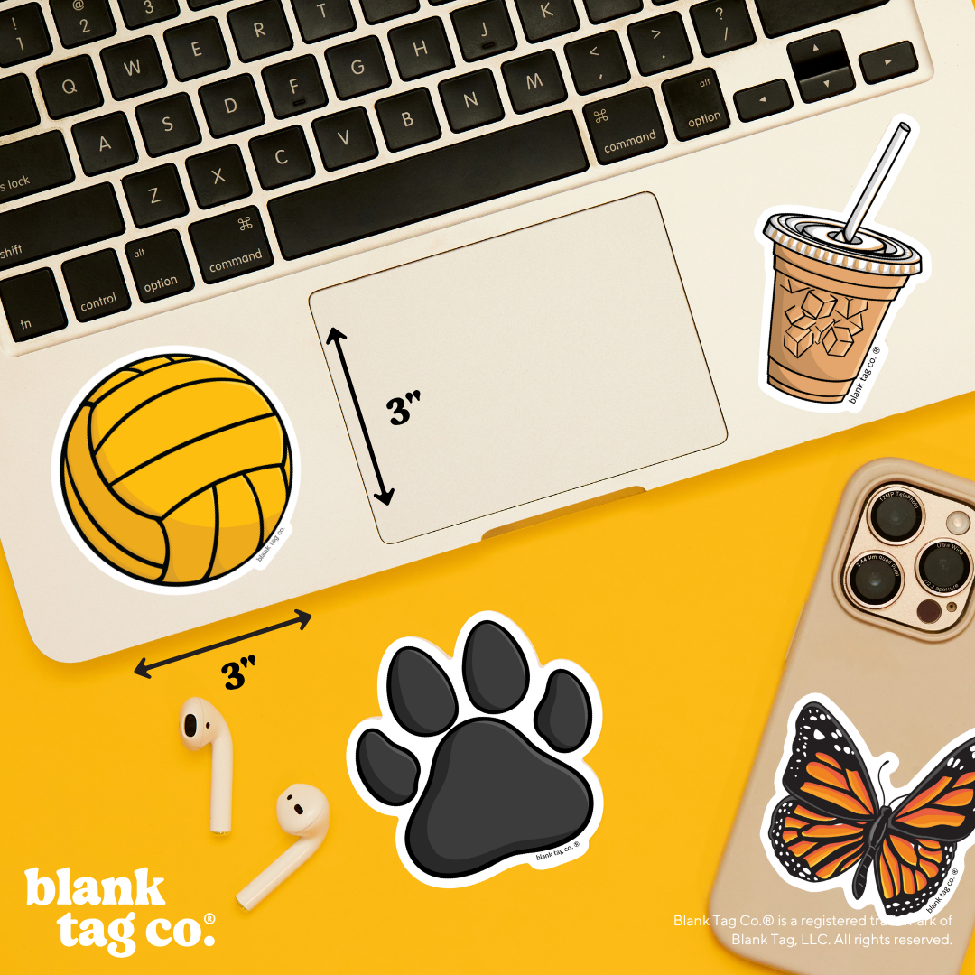 Blank Tag Co.® Waterproof Sticker - Water Polo Ball