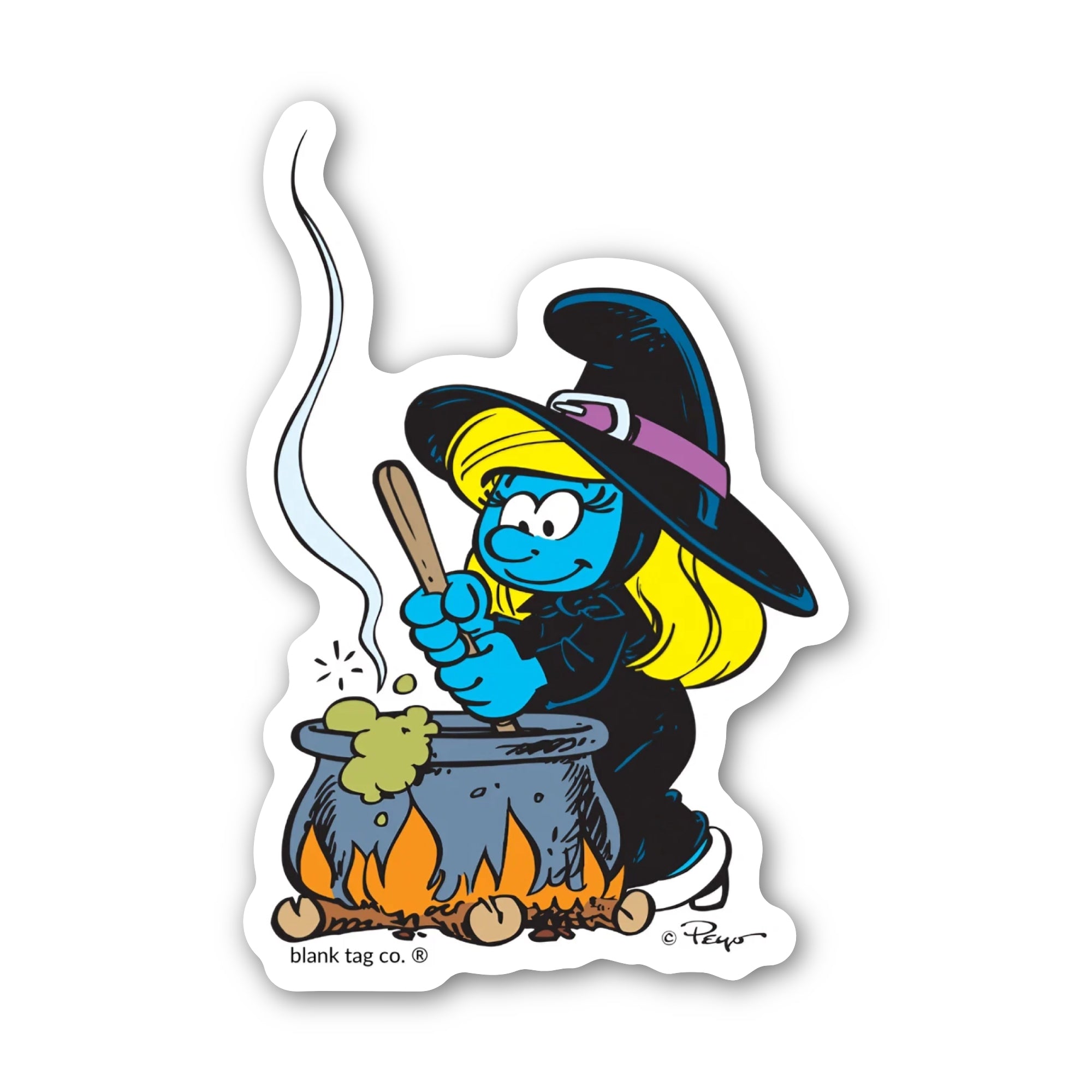 Smurfs® Waterproof Sticker - Witch Smurf