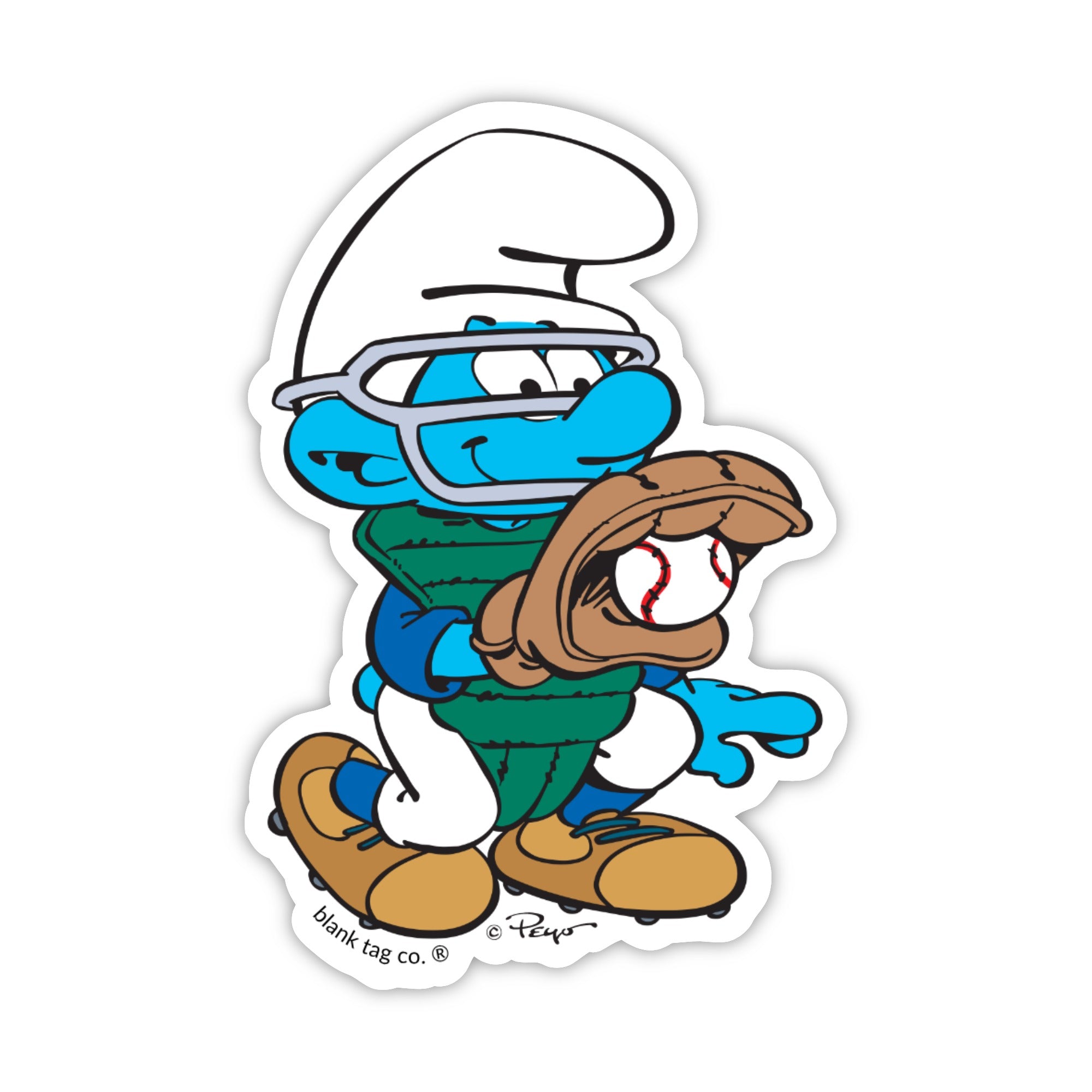 Smurfs® Waterproof Sticker - Catcher Smurf