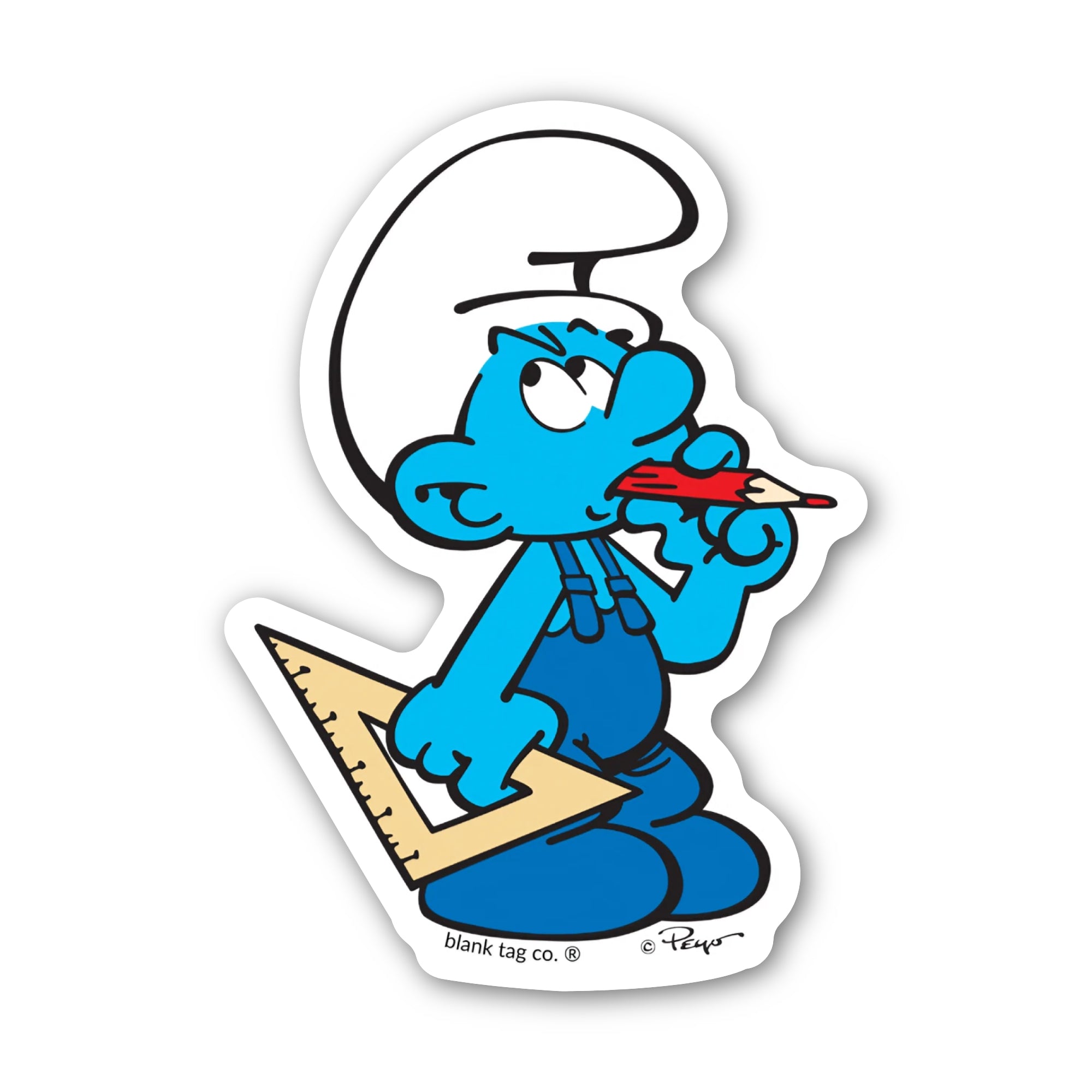 Smurfs® Waterproof Sticker - Architect Smurf
