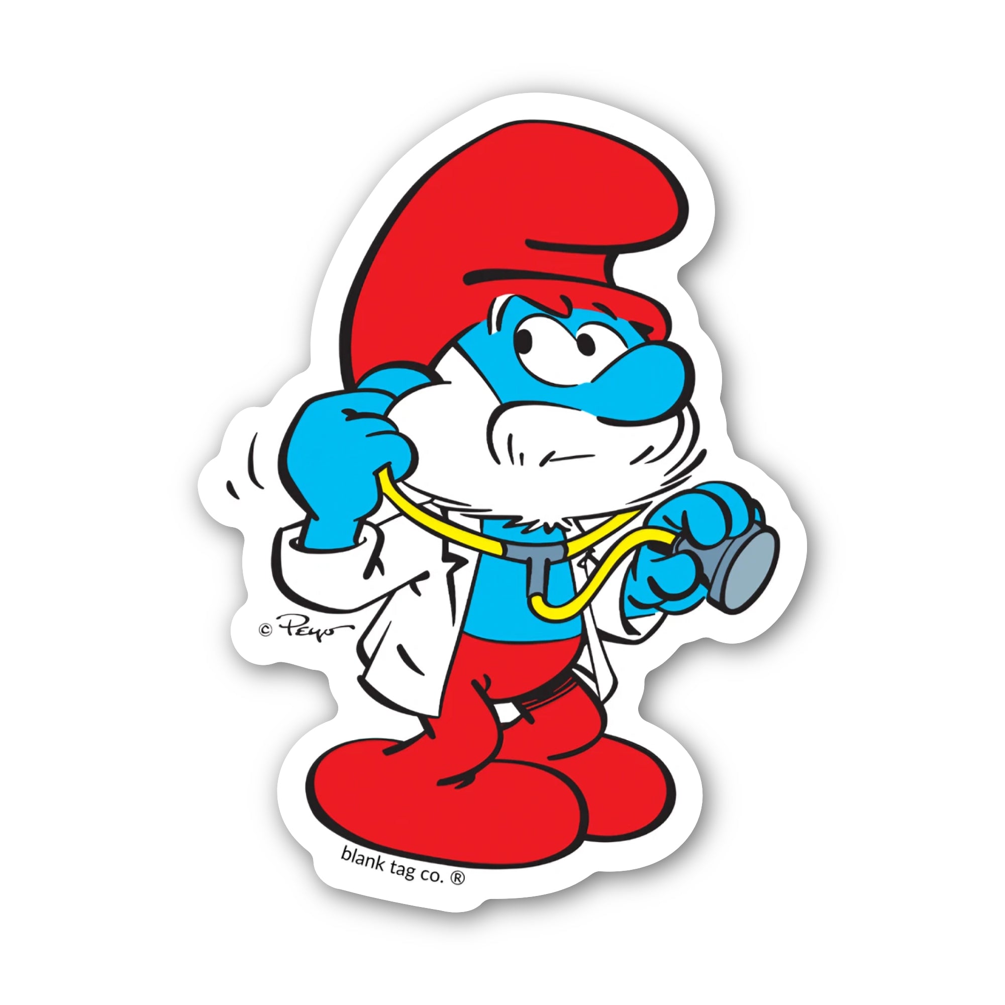 Smurfs® Waterproof Sticker - Doctor Papa Smurf