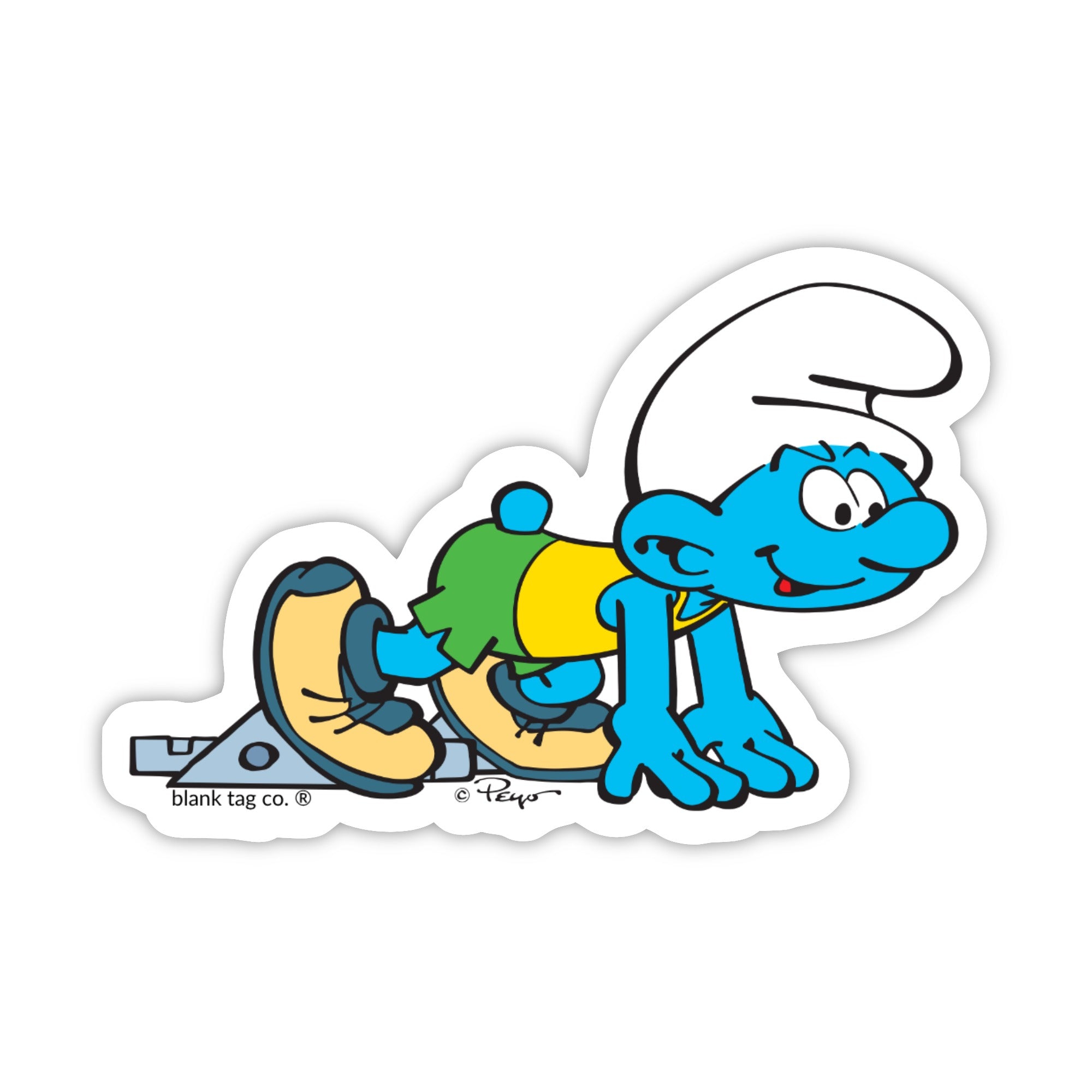 Smurfs® Waterproof Sticker - Smurf Ready To Sprint