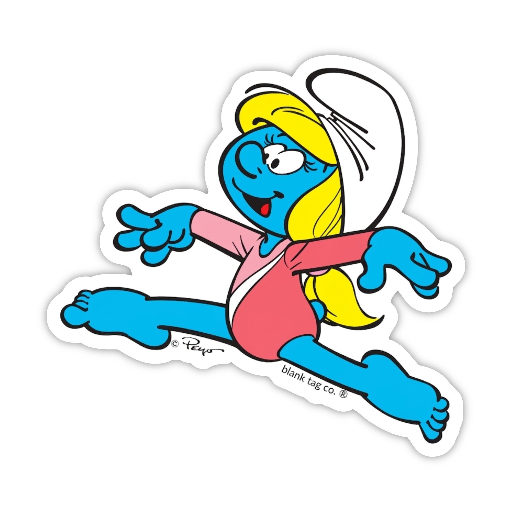 Smurfs® Waterproof Sticker - Rhythmic Gymnastics Smurfette