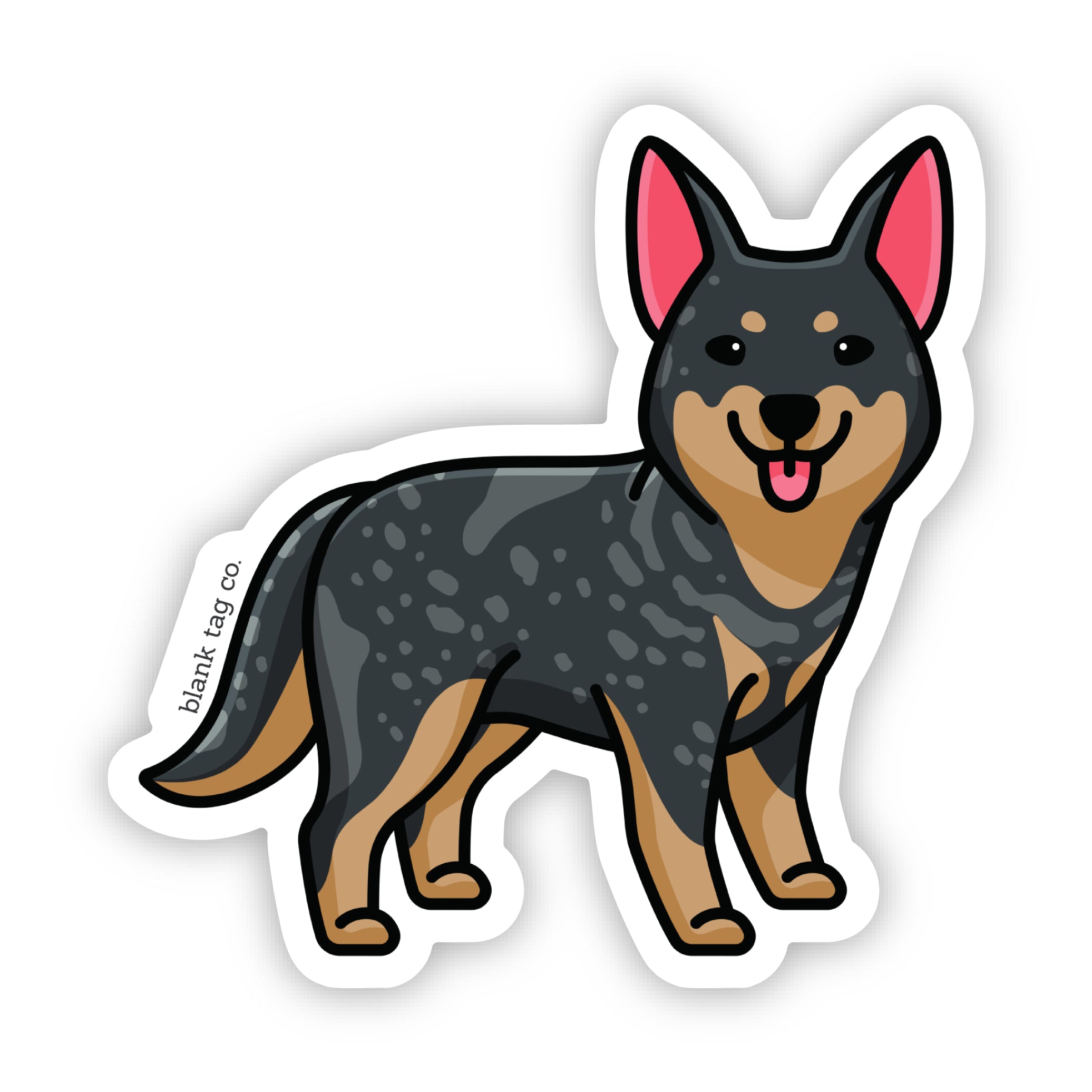 Blank Tag Co.® Waterproof Sticker - Australian Cattle Dog