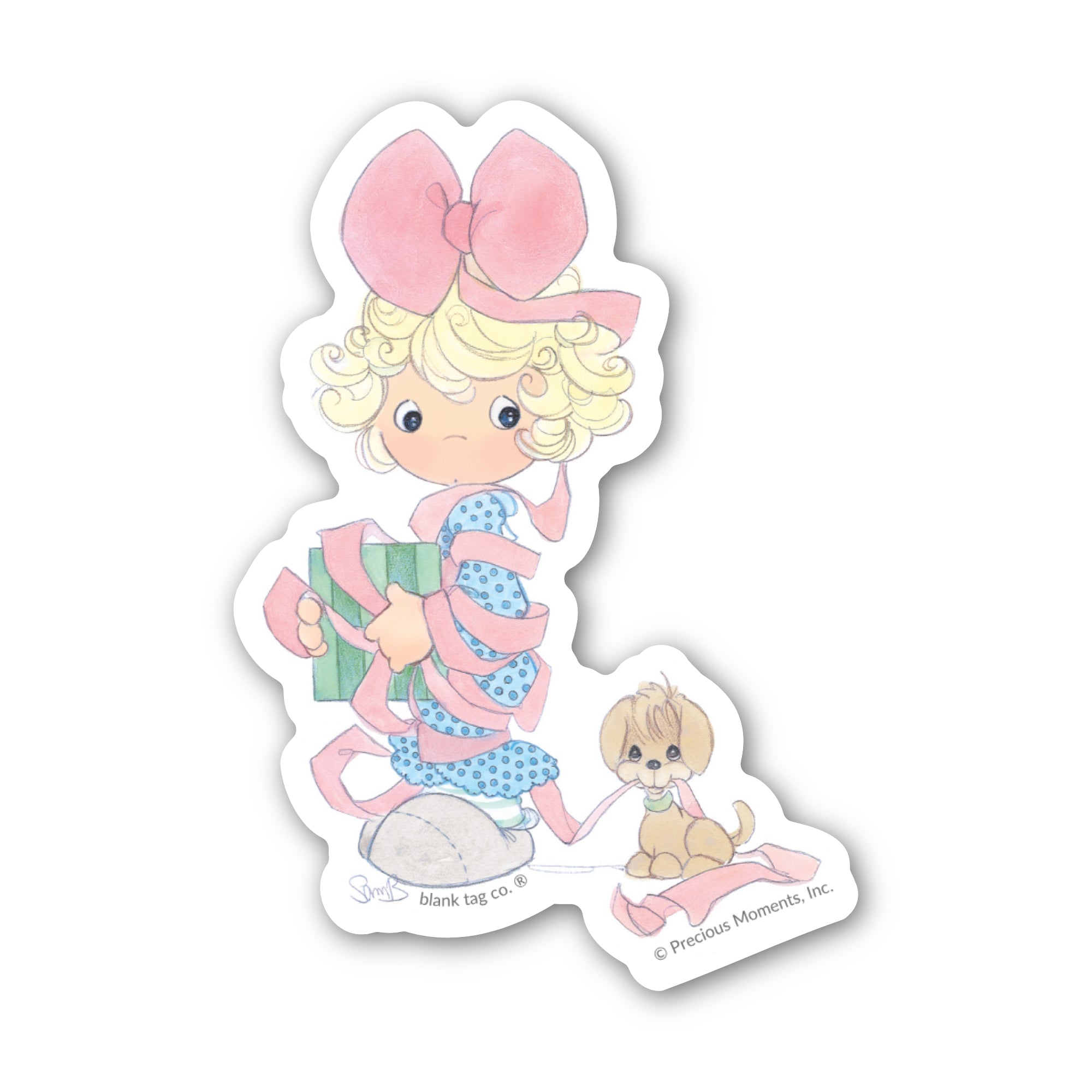 Precious Moments® Girl With A Gift Sticker